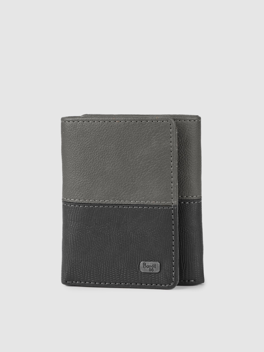 

Baggit Men Black & Grey Colourblocked GW HISON TIZZY Three Fold Wallet
