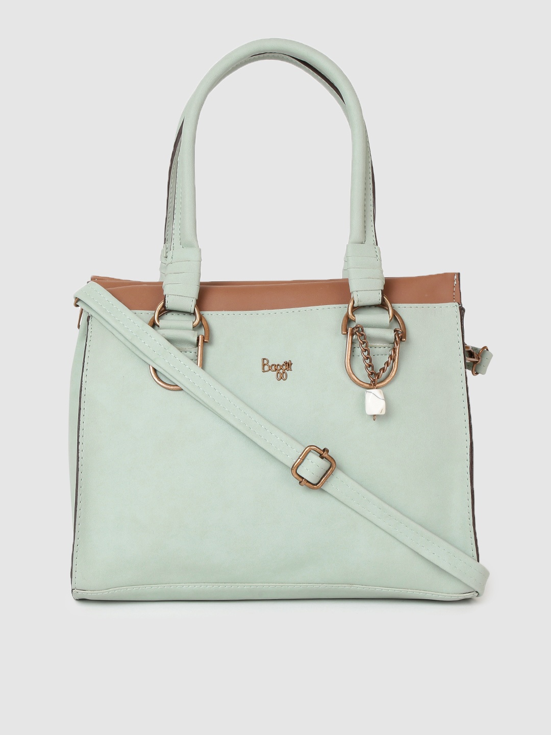 

Baggit Green Structured Handheld Bag