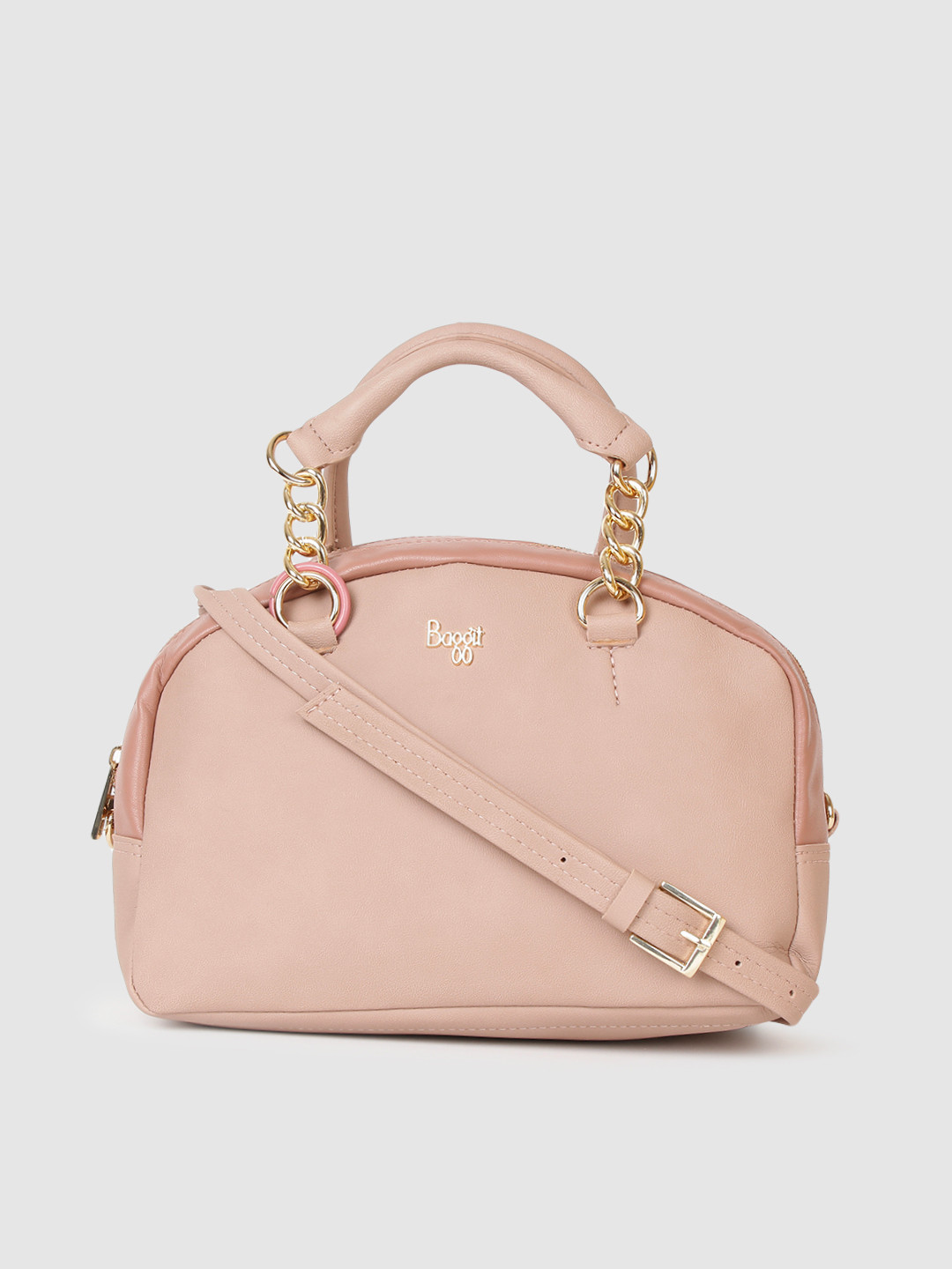 

Baggit Pink Solid Handheld Bag