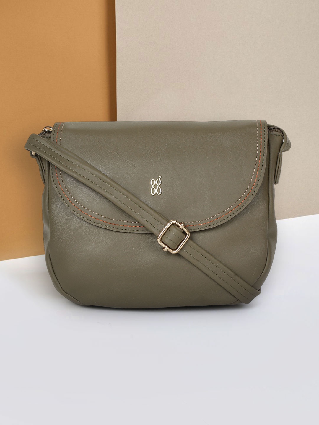 

Baggit Women Green Solid Sling Bag
