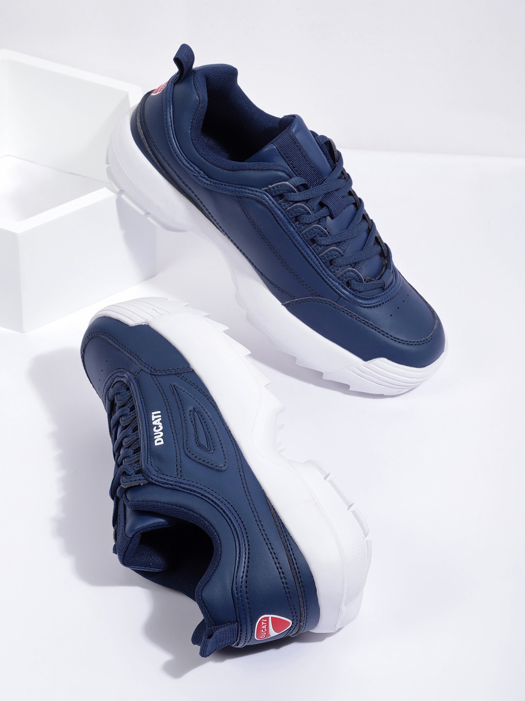 

Ducati Men Navy Blue Solid Sneakers