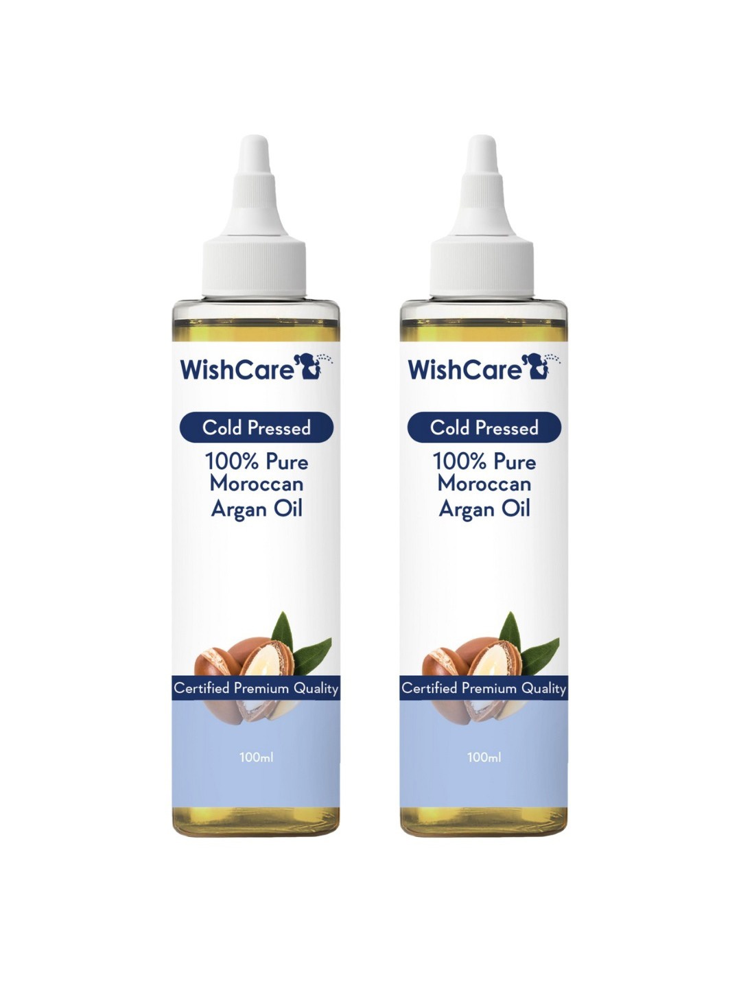 

WishCare Pure Cold Pressed Moroccan Argan Oil 200 ml, Yellow