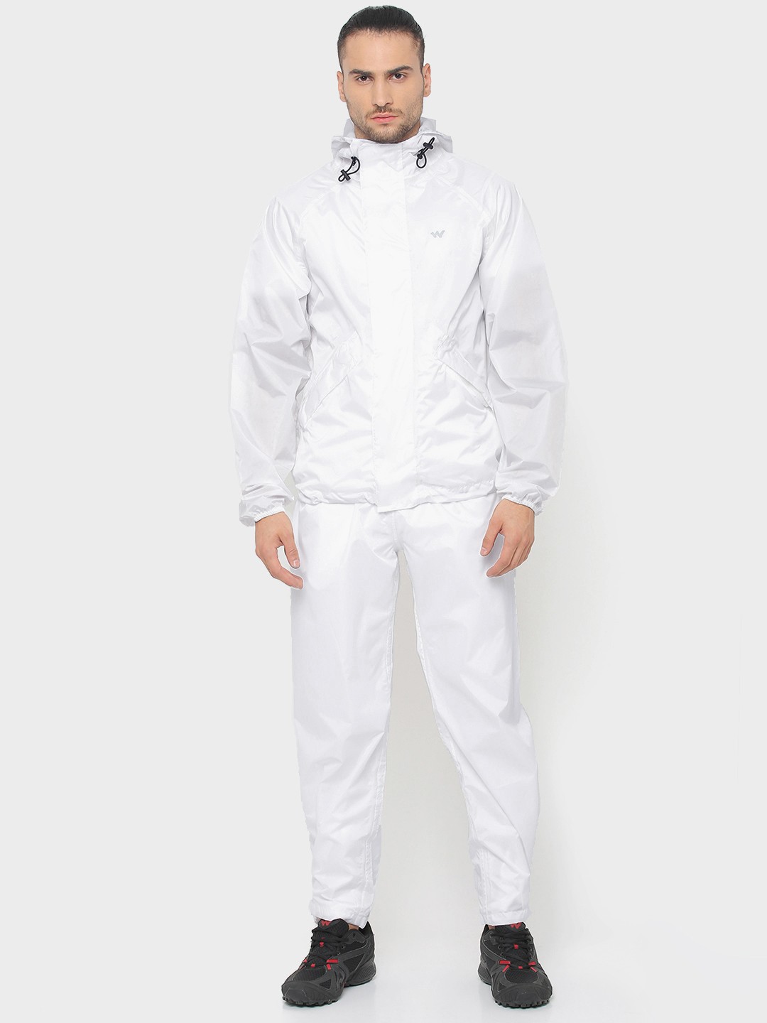 

Wildcraft White Solid Rain Suit