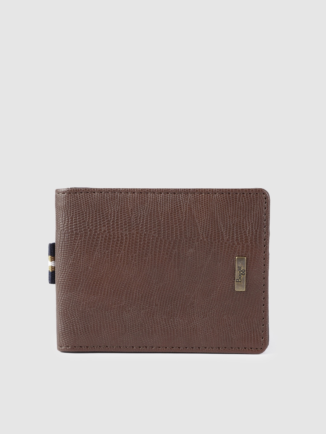 

Baggit Men Brown Animal Textured GCCH JUBILANT TIZZY Two Fold Wallet
