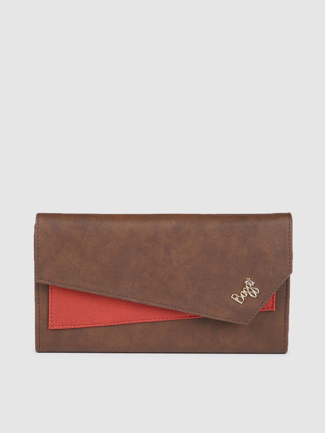 

Baggit Women Brown Textured EDDIE TANGIE Two Fold Wallet