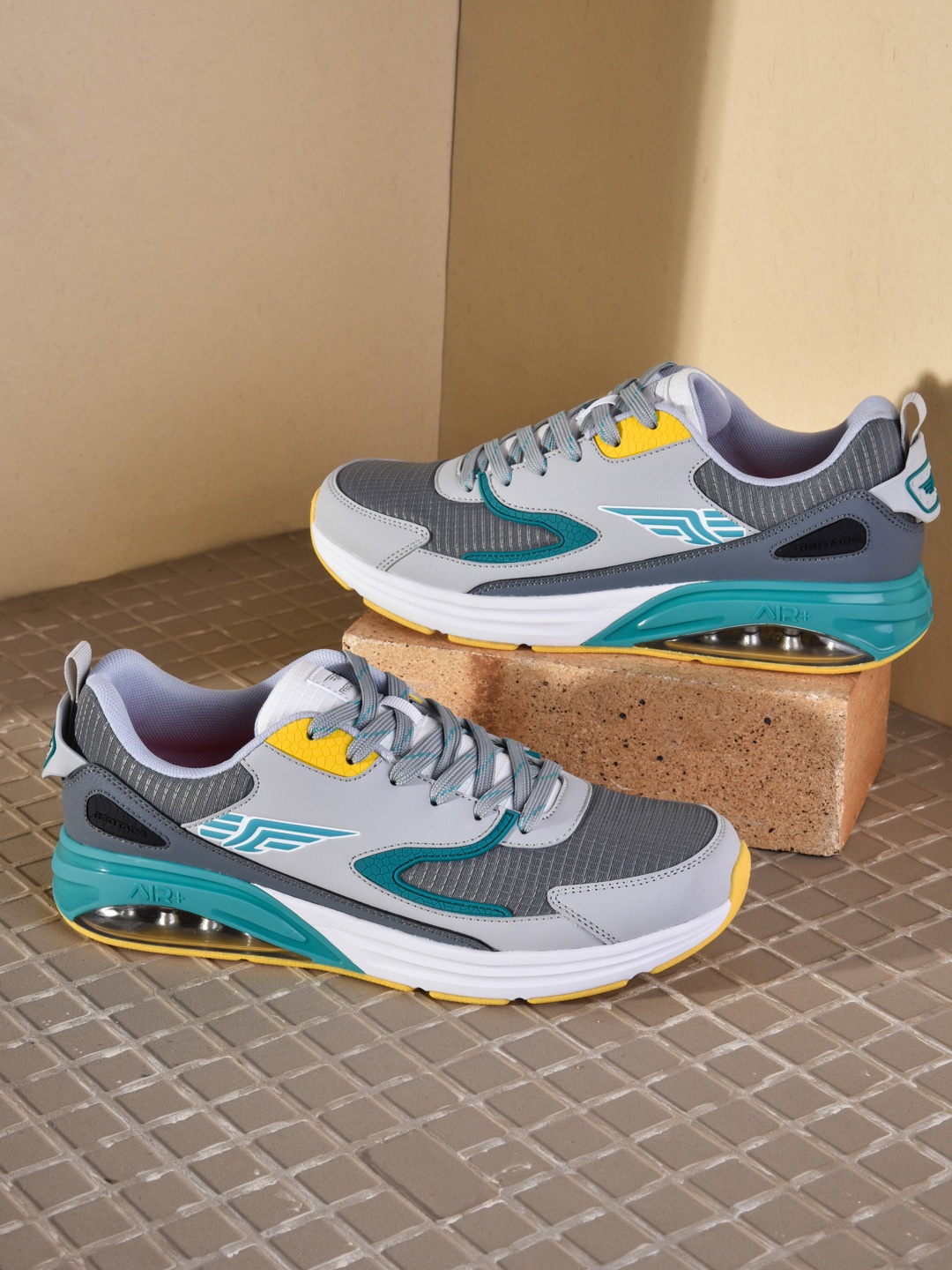 

Red Tape Men Grey Mesh Air + Walking Shoes