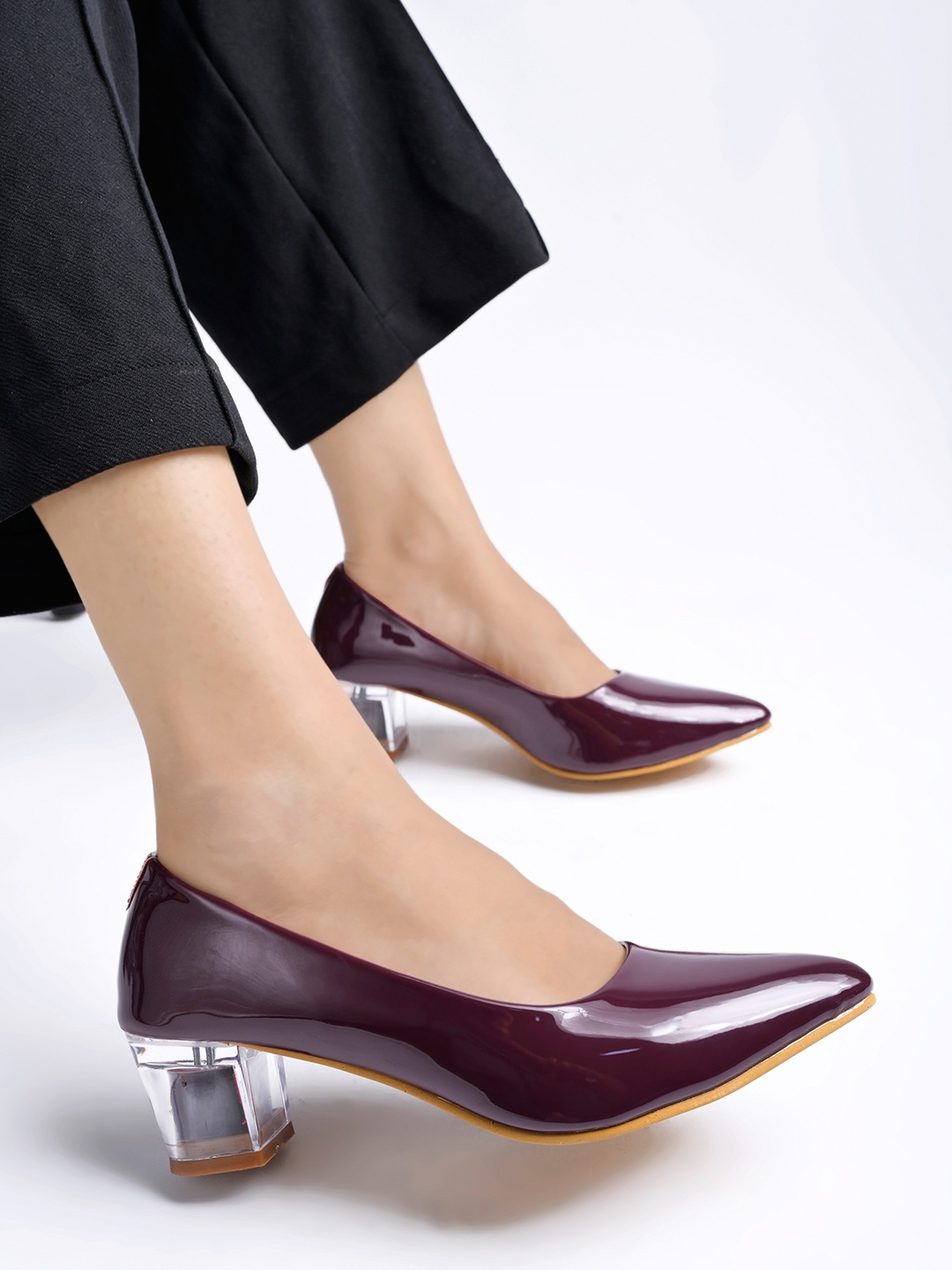 

Shoetopia Red Block Pumps