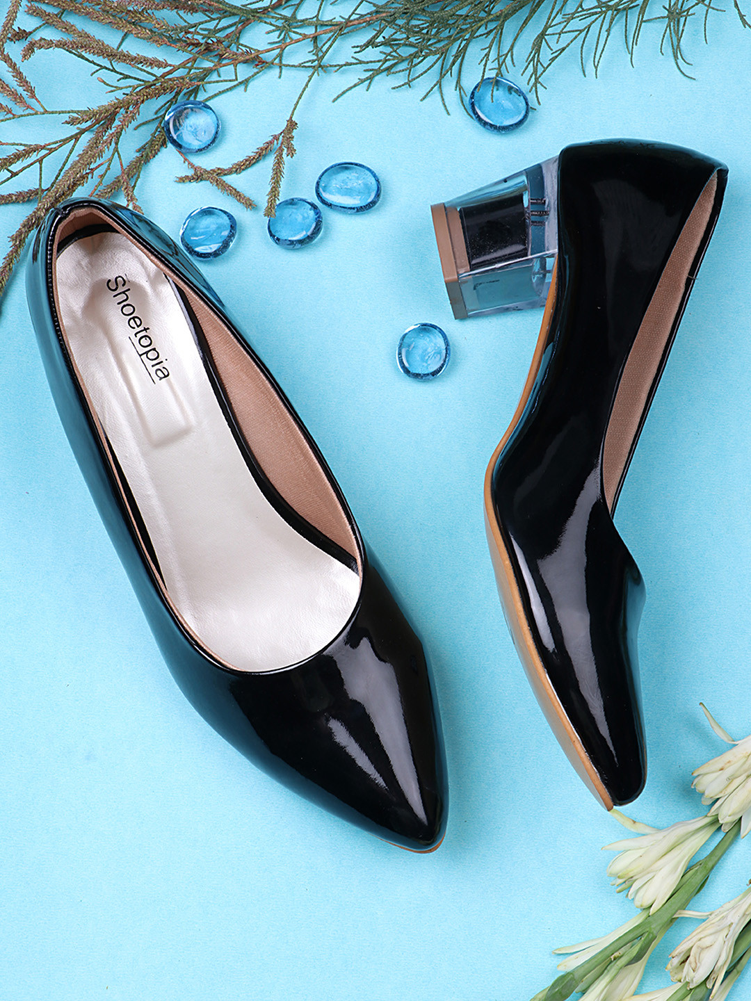 

Shoetopia Black Block Pumps