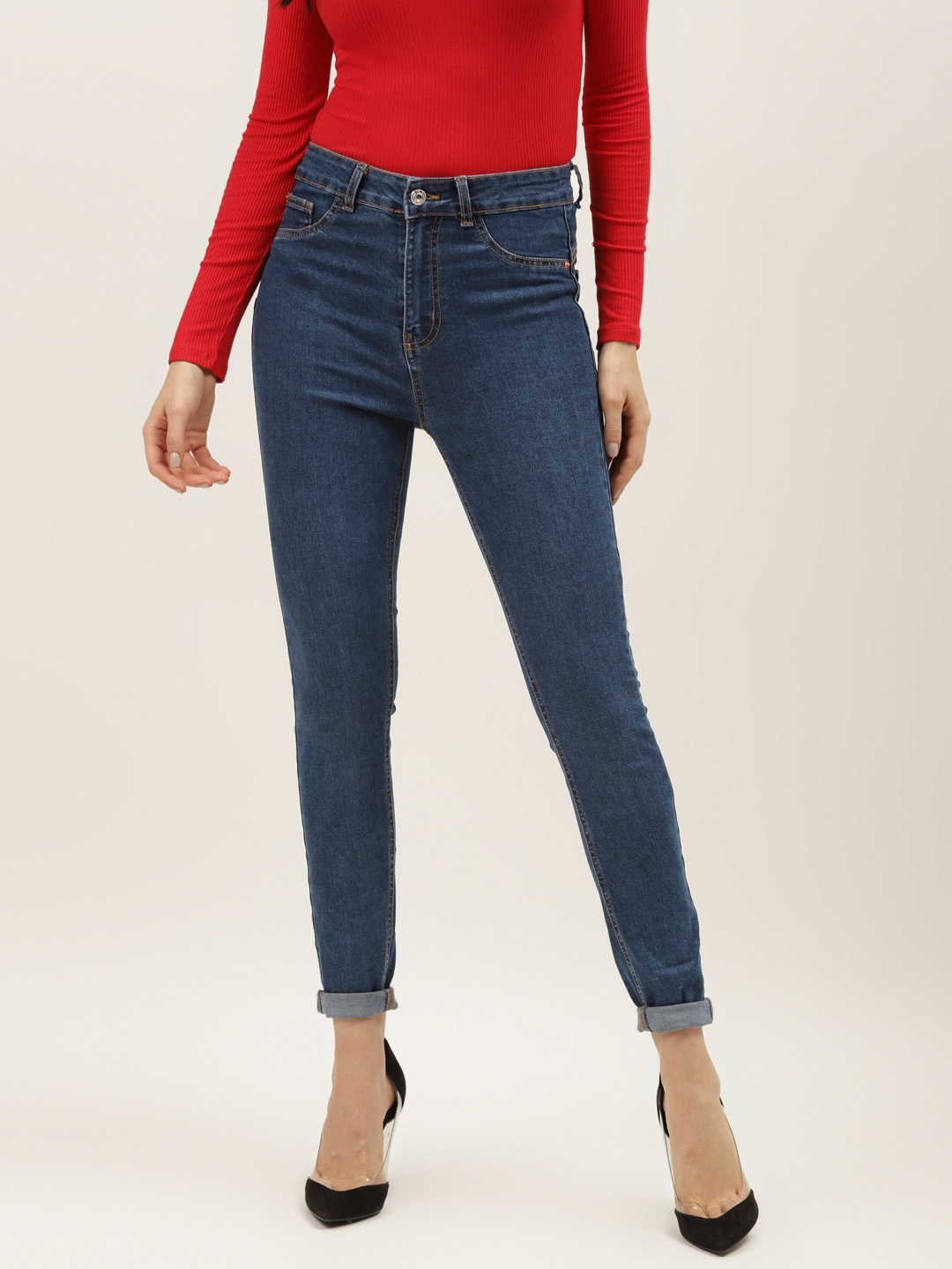 

Malachi Women Blue Skinny Fit High-Rise Stretchable Jeans