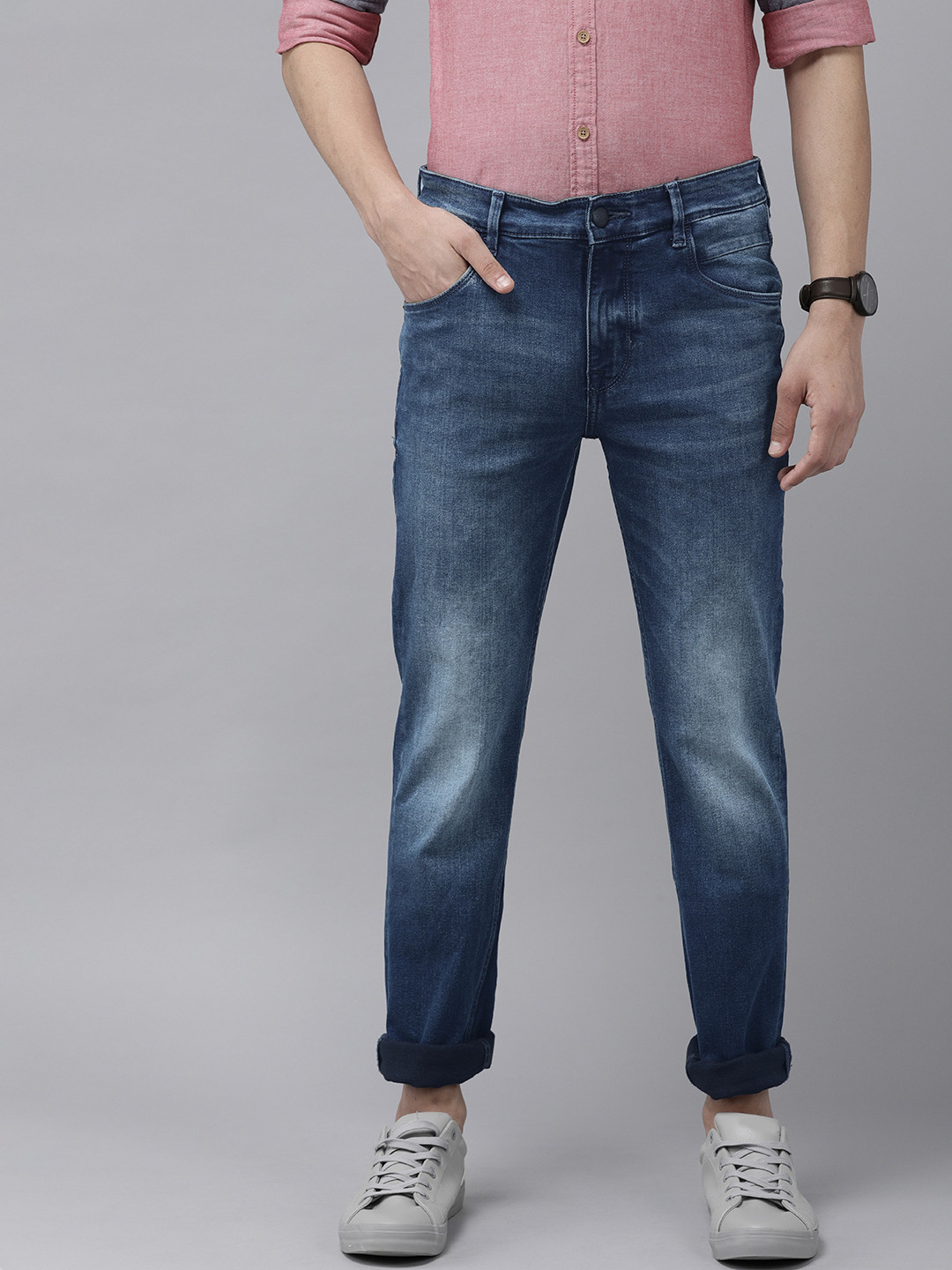 

U. S. Polo Assn. Denim Co. Men Blue Regallo Skinny Fit Light Fade Stretchable Jeans