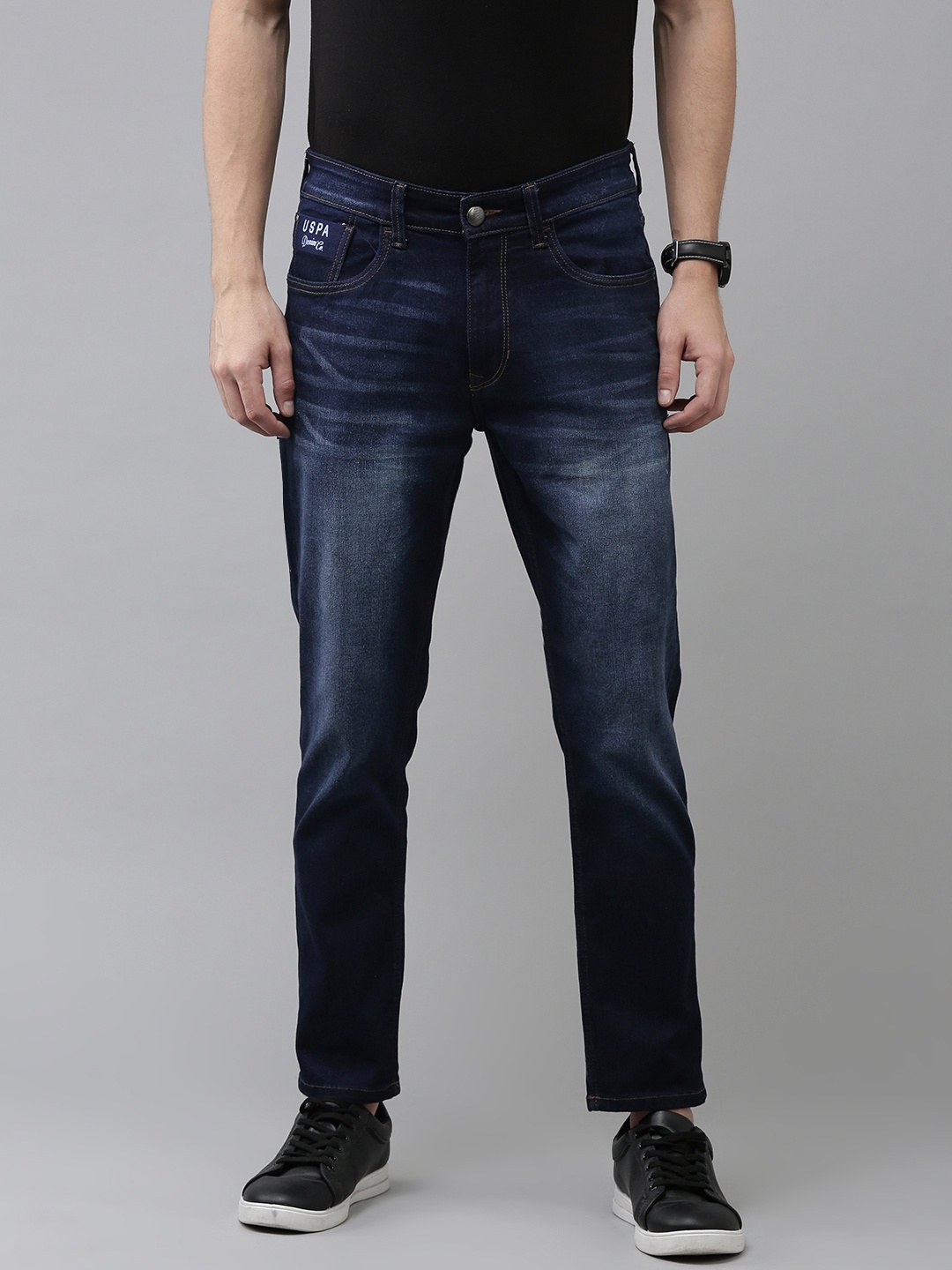 

U.S. Polo Assn. Denim Co. Men Blue Light Fade Stretchable Jeans