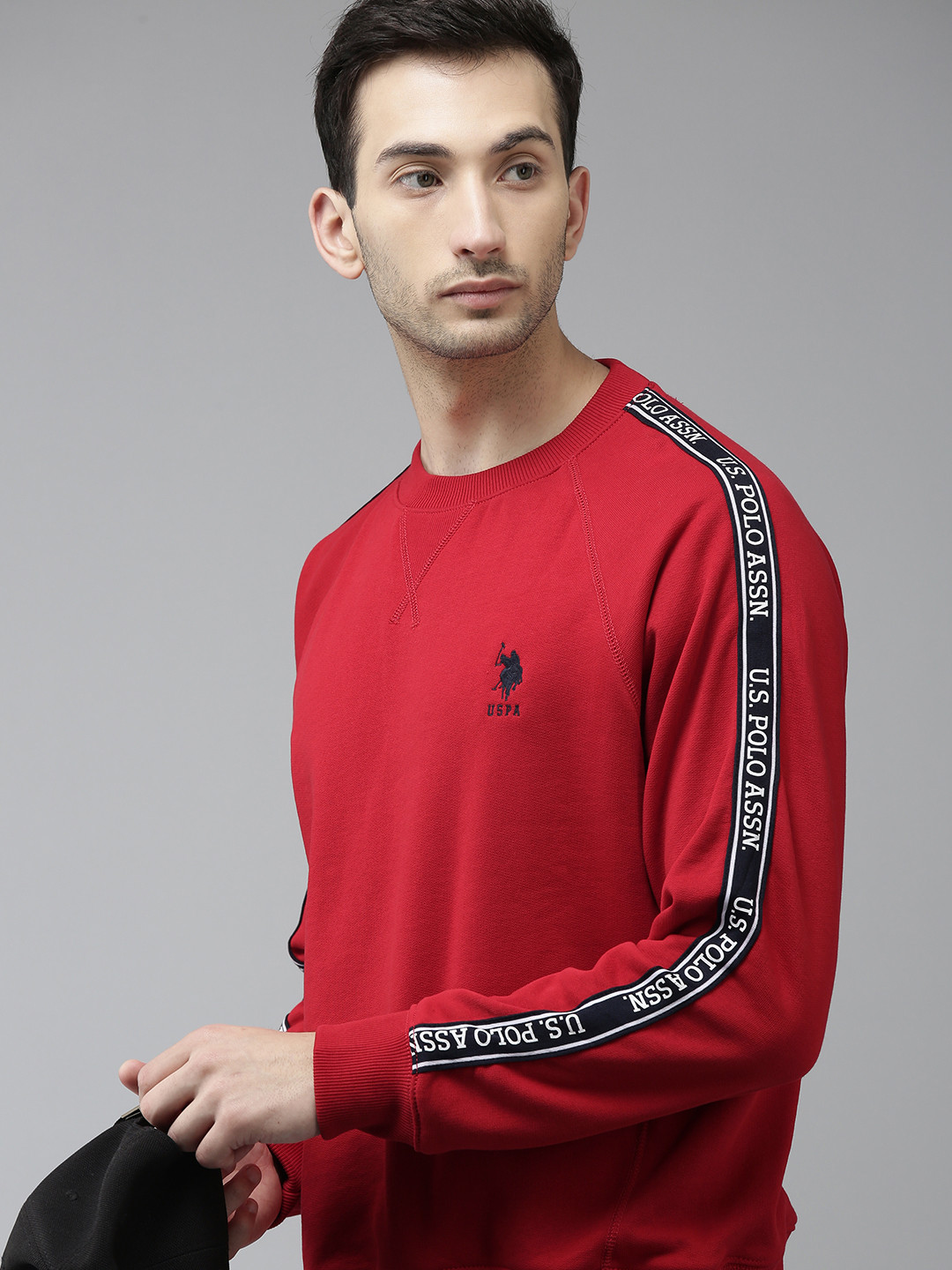 

U S Polo Assn Men Red Sweatshirt