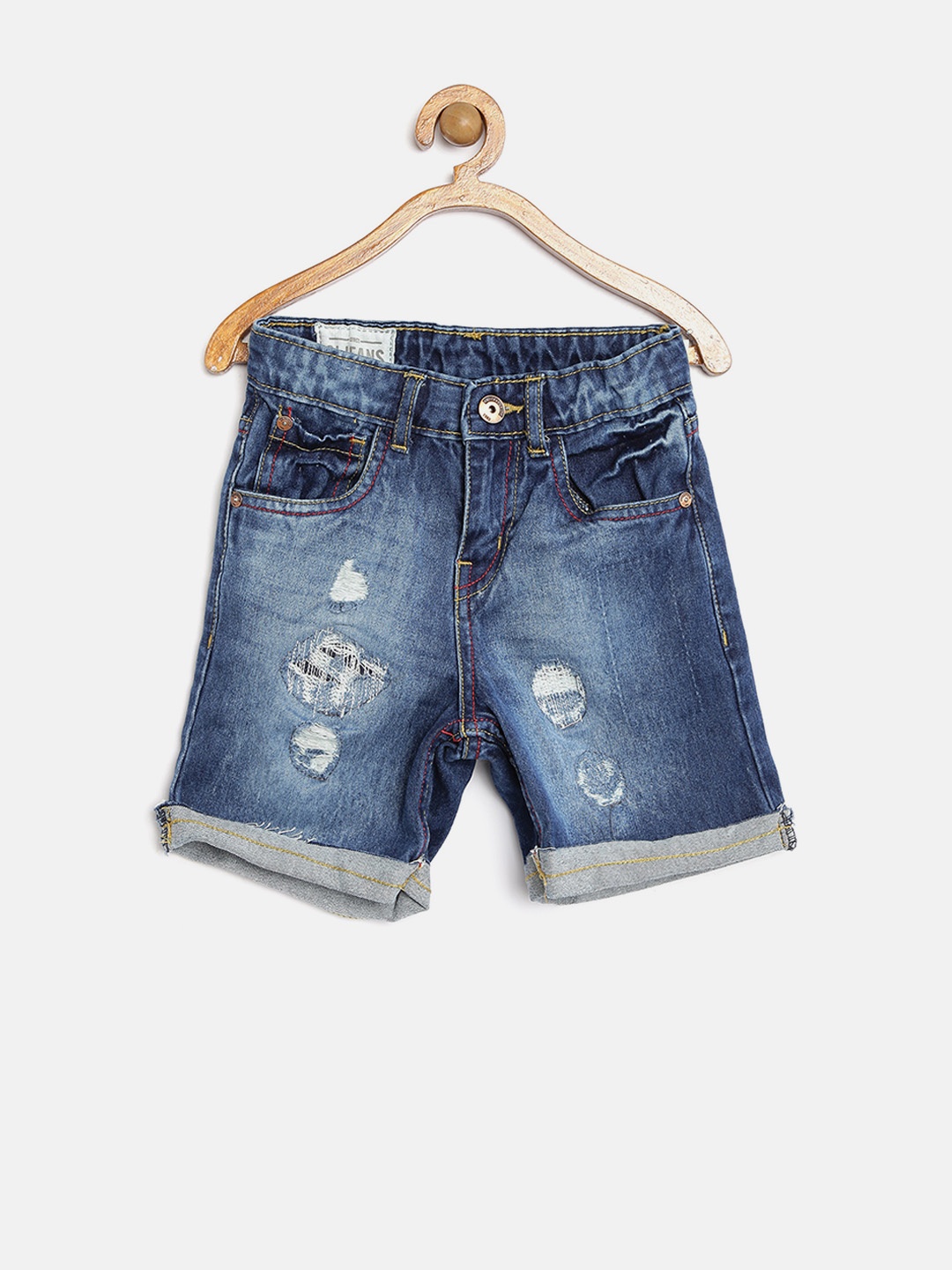 

GJ Unltd Jeans by Gini and Jony Boys Blue Washed Denim Shorts