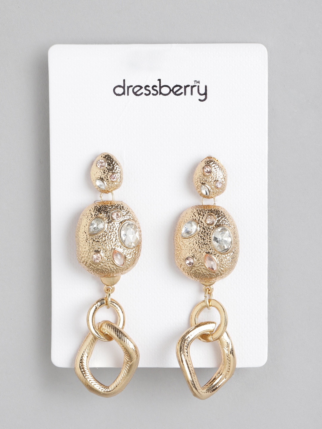 

DressBerry Set of 2 Gold-Plated Drop Earrings
