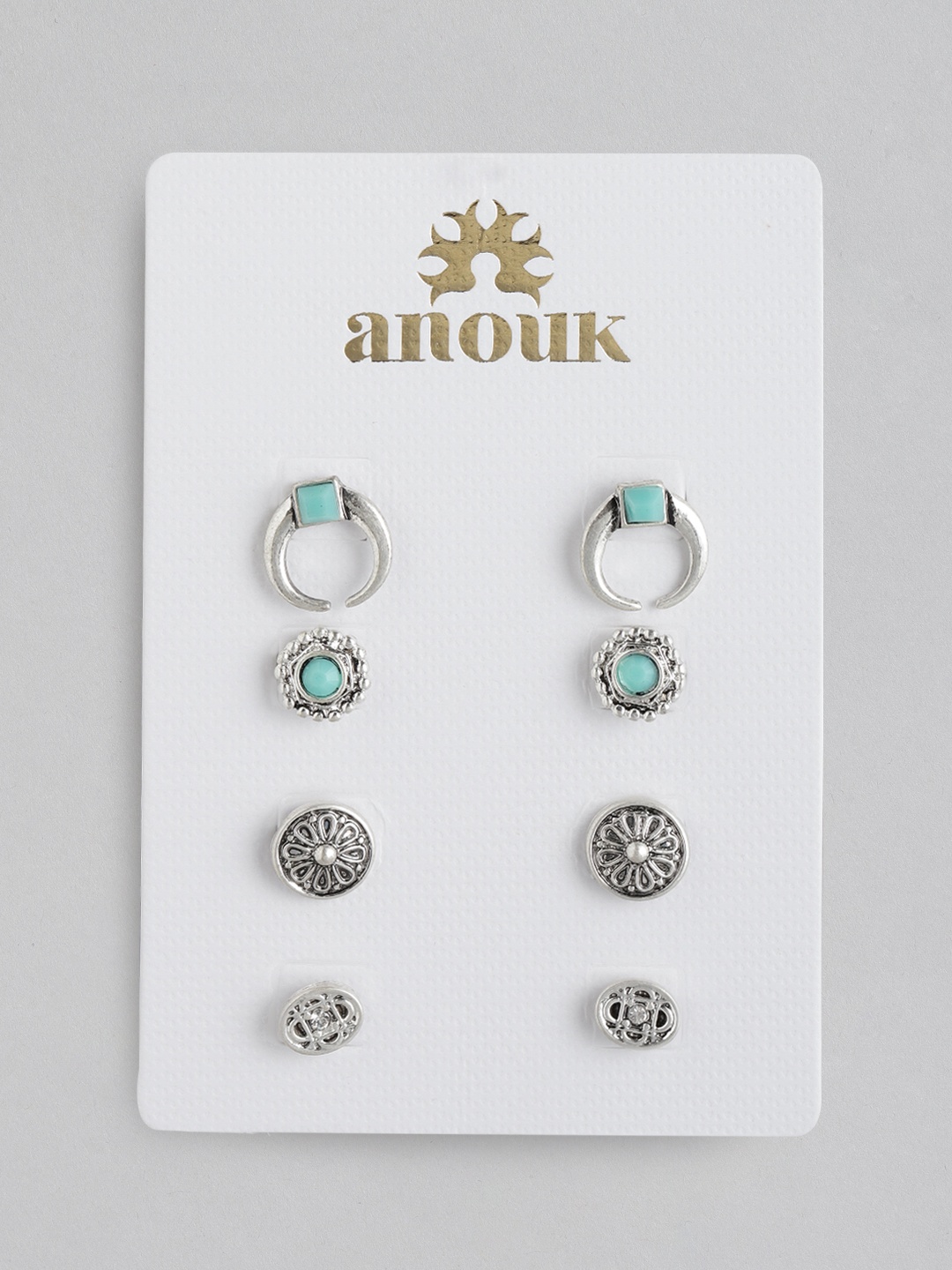 

Anouk Set of 4 Silver-Plated Studs