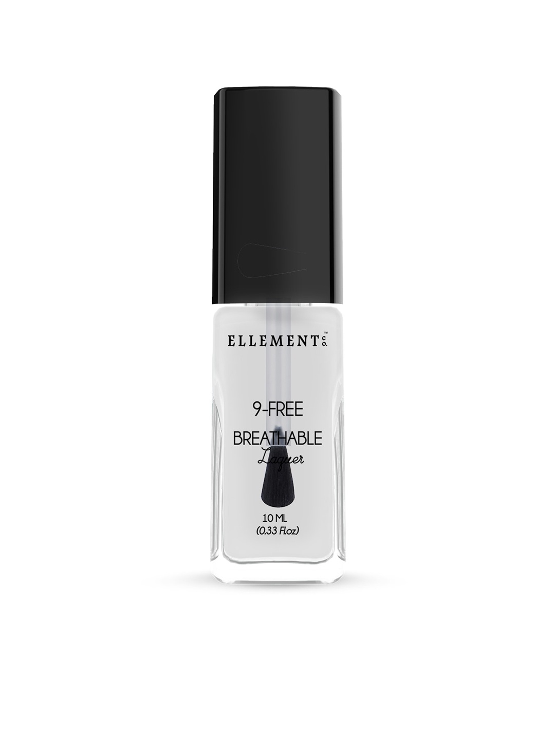 

ELLEMENT CO. 9-Free Breathable Nail Lacquer - Gloss Top Coat - 10 ml, Black