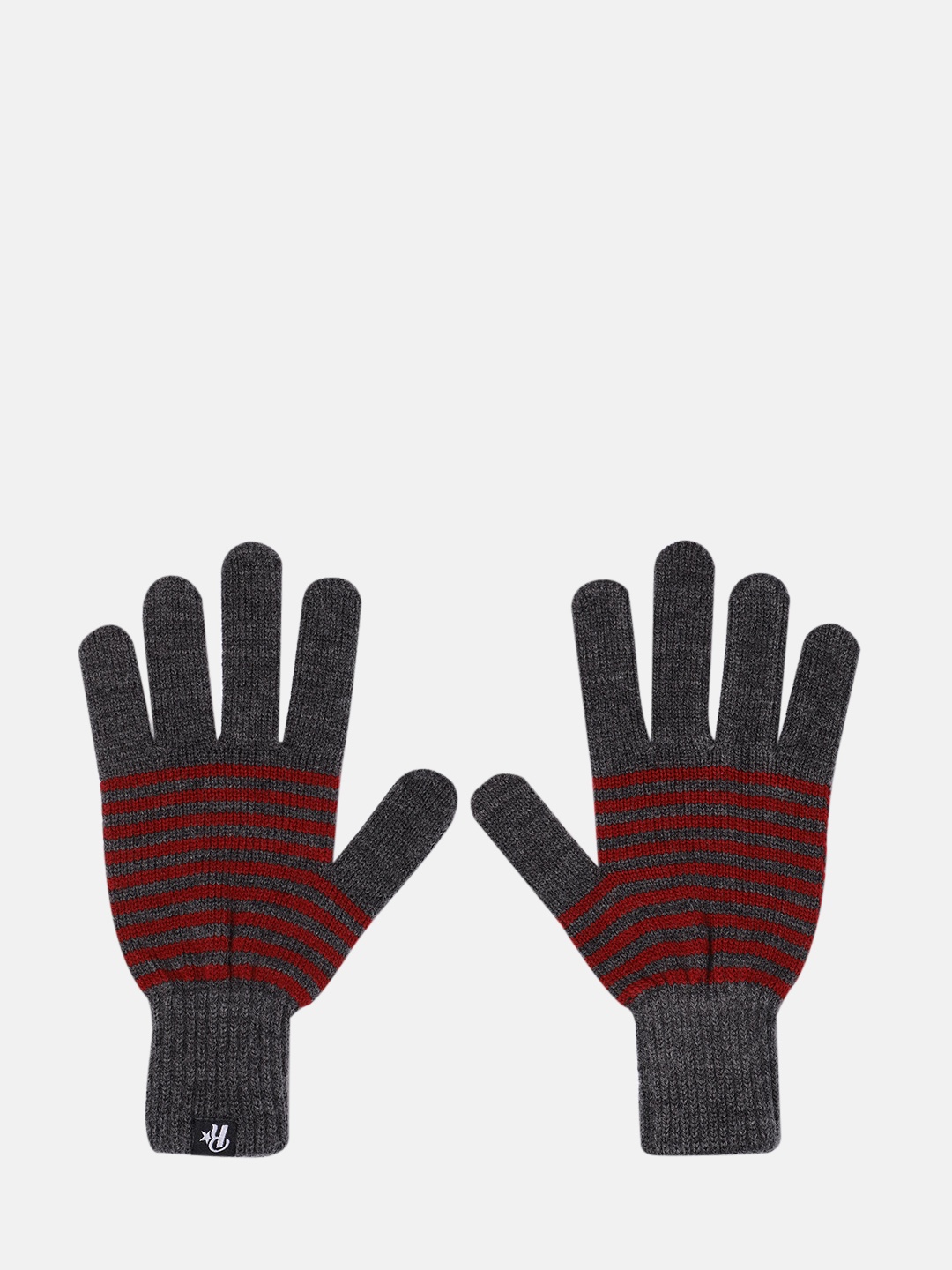 

Roadster Dark Grey & Red Striped Acrylic Gloves