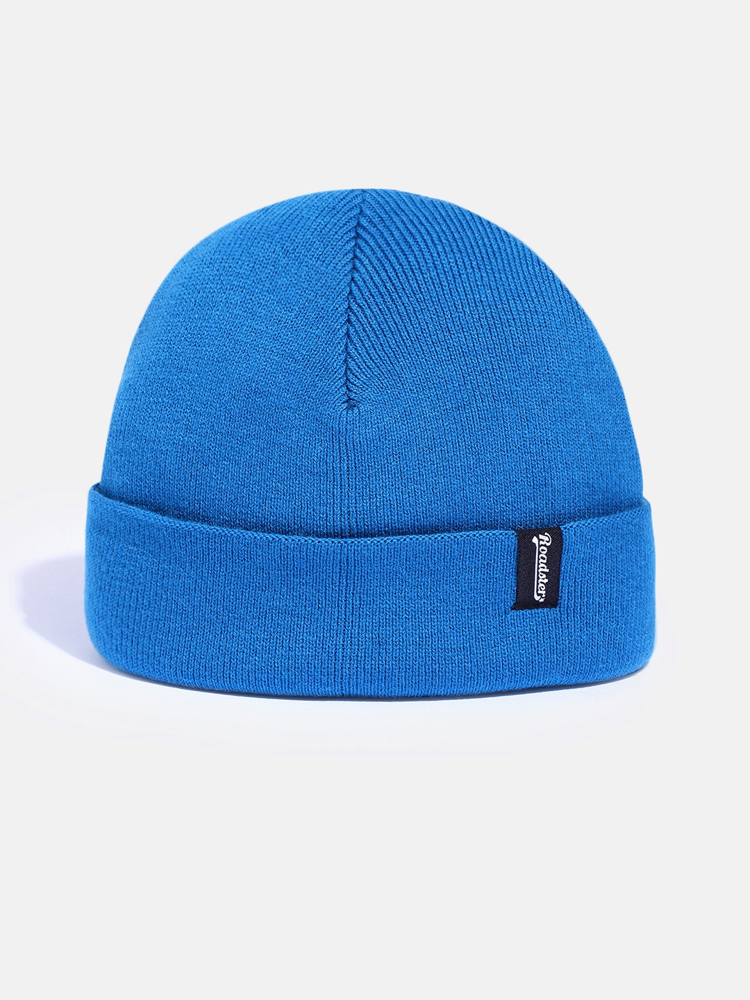 

Roadster Unisex Blue Solid Fisherman Beanie