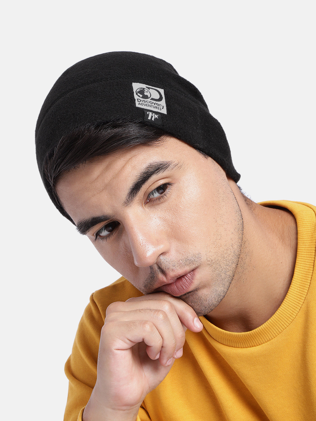 

Roadster x Discovery Adventures Unisex Black Solid Beanie