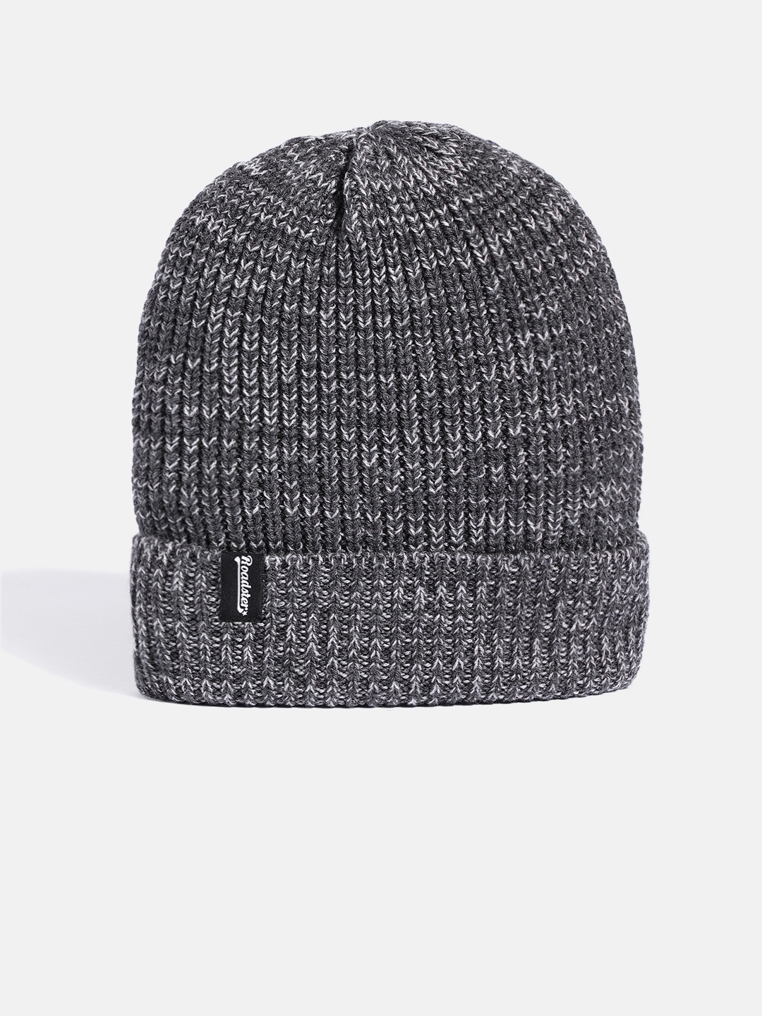 

Roadster Unisex Grey Solid Beanie
