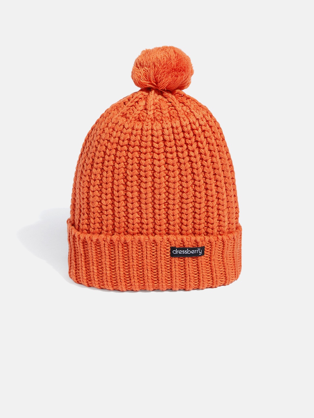 

DressBerry Women Orange Beanie