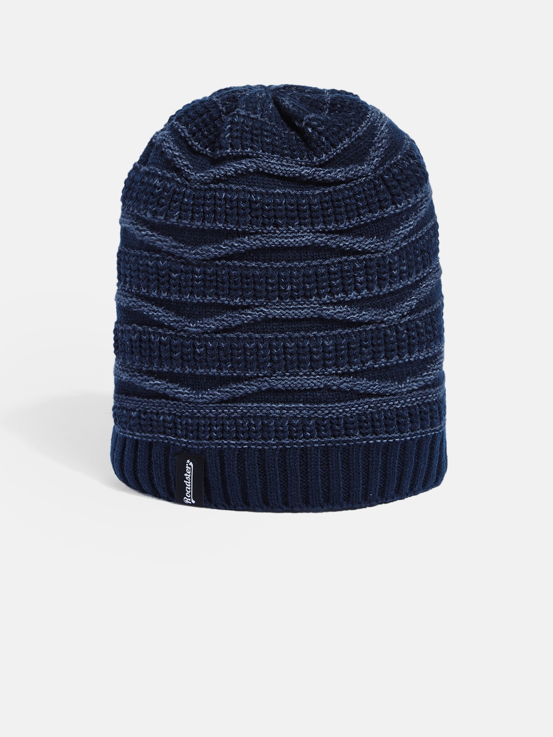 

Roadster Unisex Blue Self Design Beanie