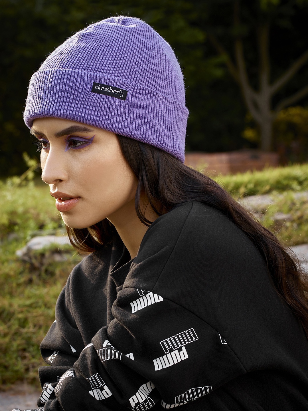 

DressBerry Women Purple Beanie