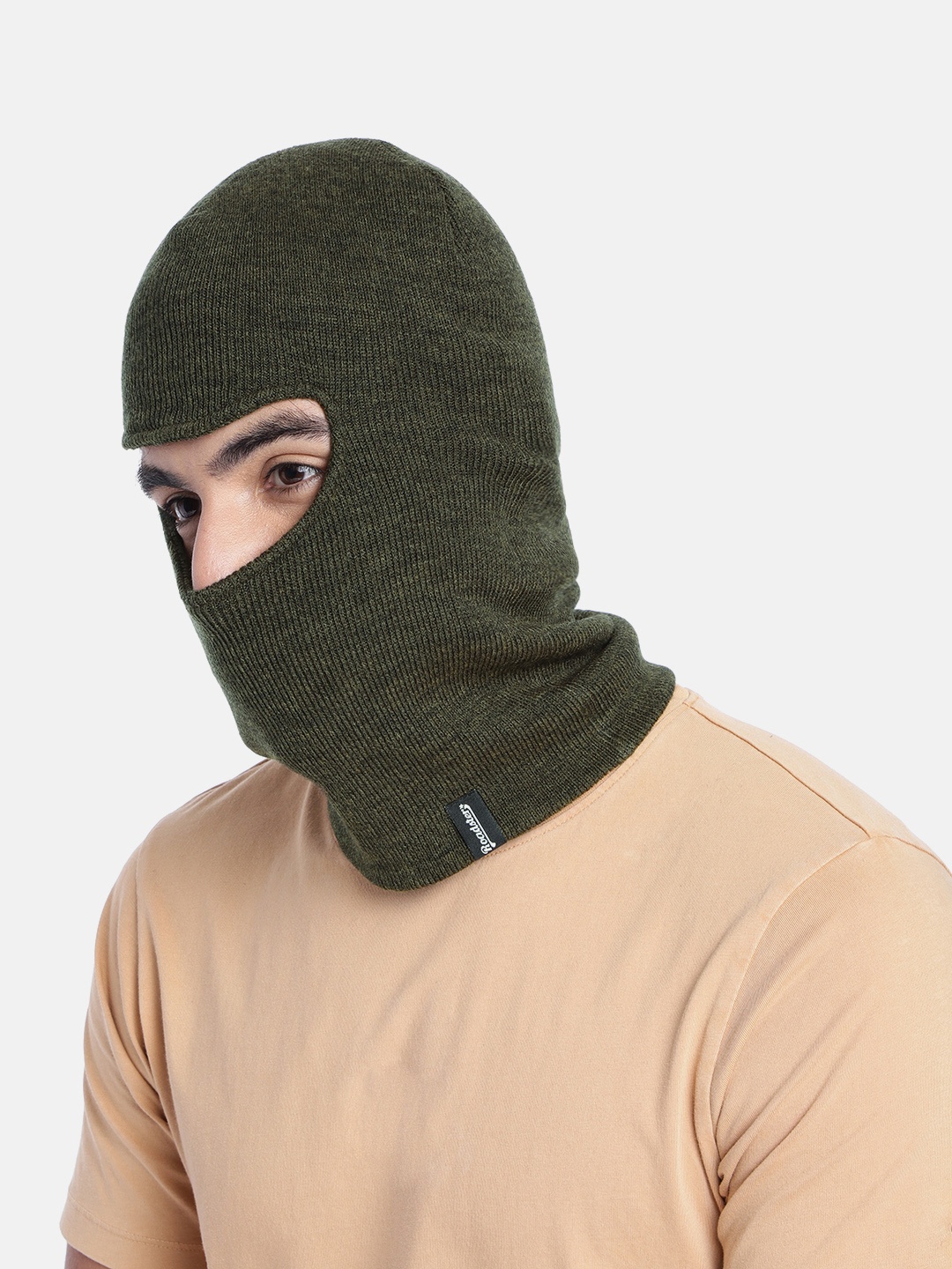 

Roadster Unisex Green Solid Balaclava