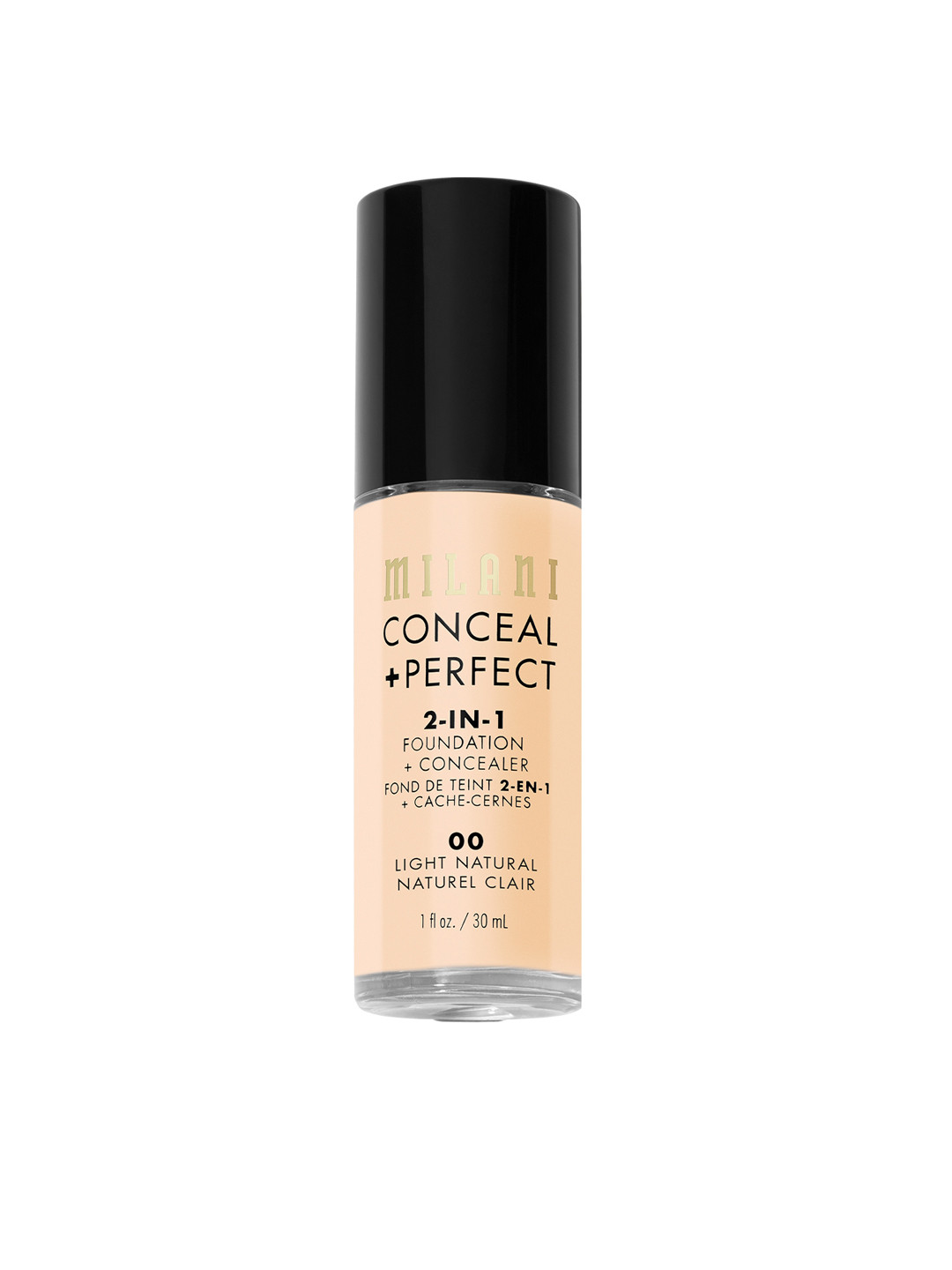 

MILANI Conceal Perfect 2-in-1 Foundation & Concealer - Light Natural 00, Beige