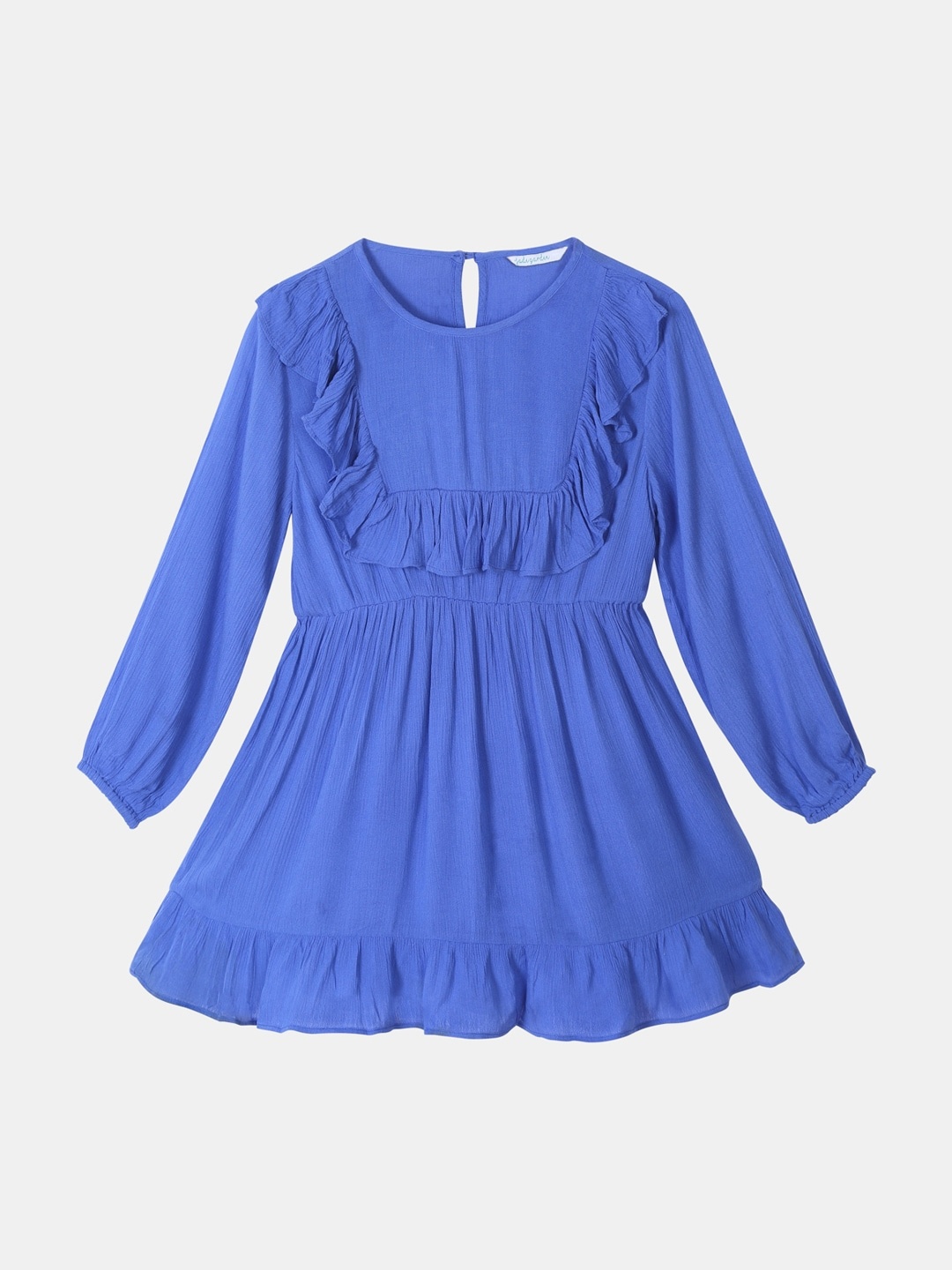 

Jade Garden Girls Blue Ruffles Sustainable Dress