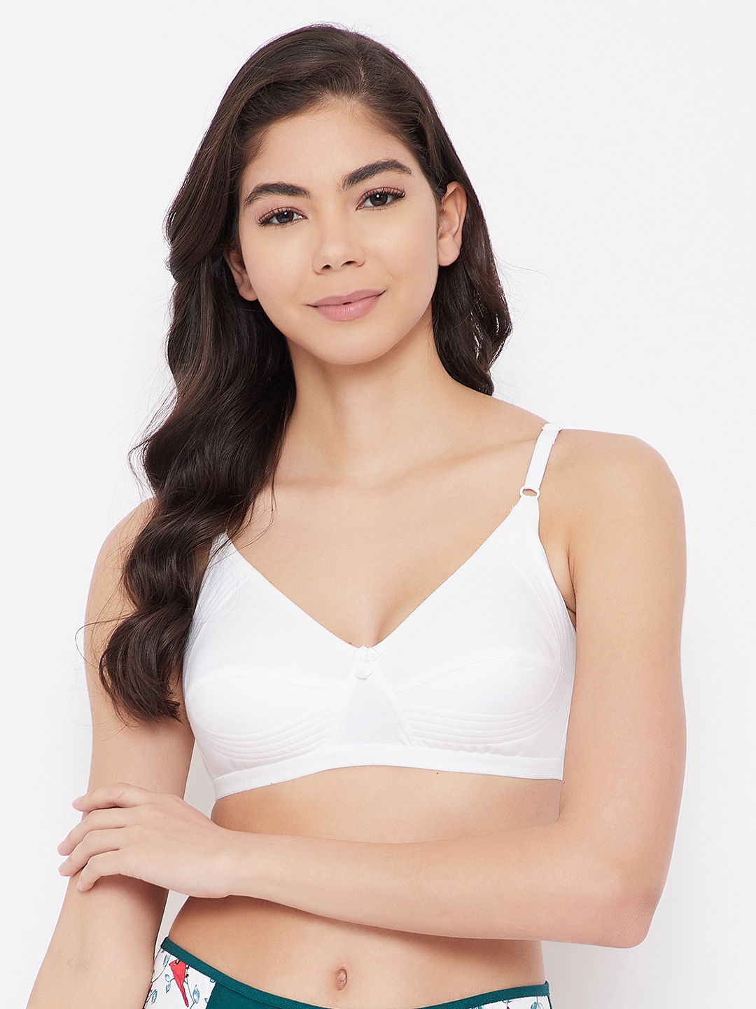 

Clovia White Full Coverage Everyday Bra BR2180P1832B-White