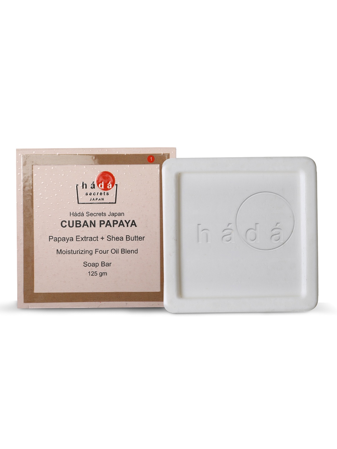 

Hada Secrets Japan Cuban Papaya Soap bar with Papaya Extract 125 g, White