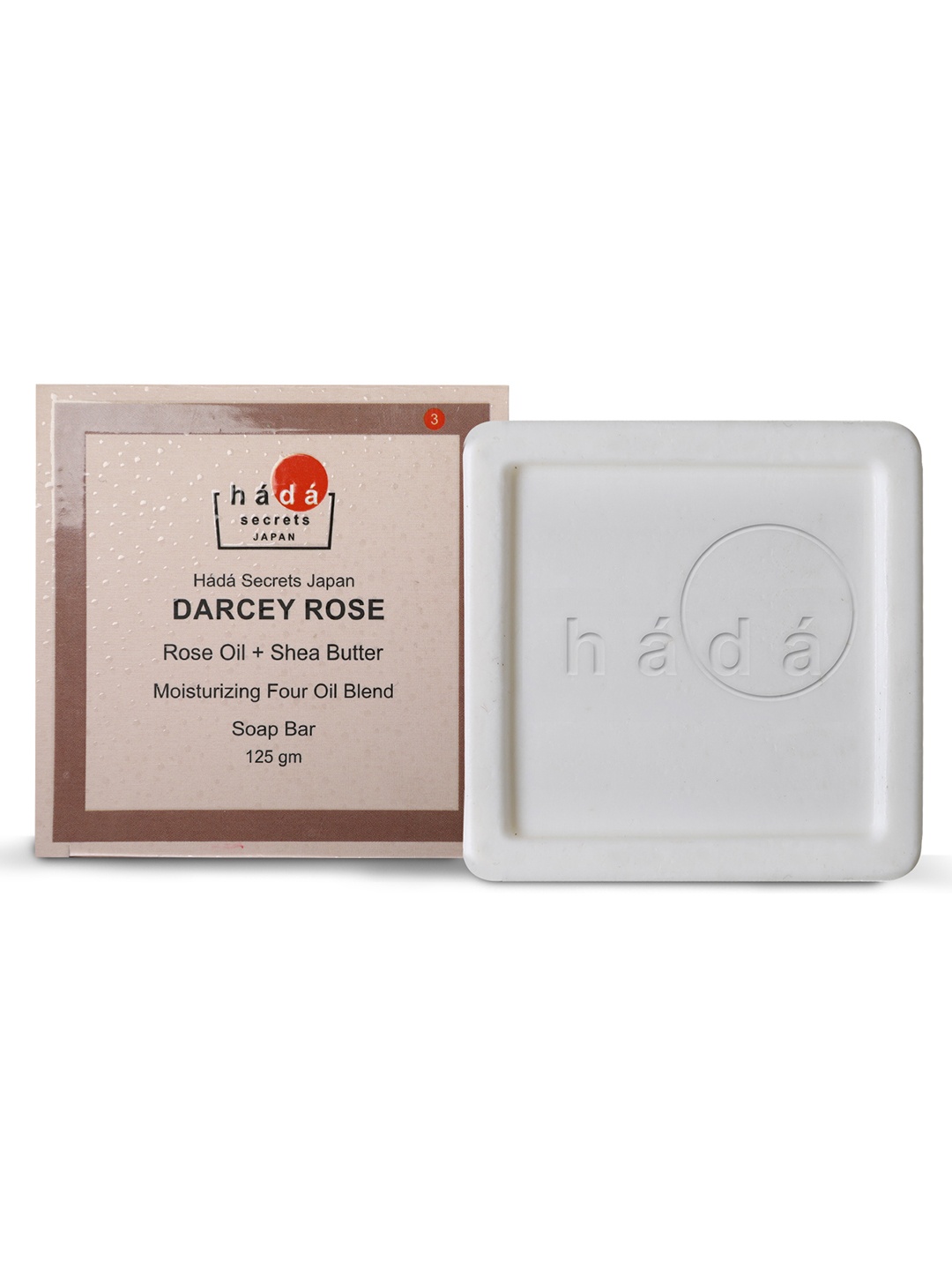 

Hada Secrets Japan Darcey Rose Soapbar with Rose Oil - 125 g, White
