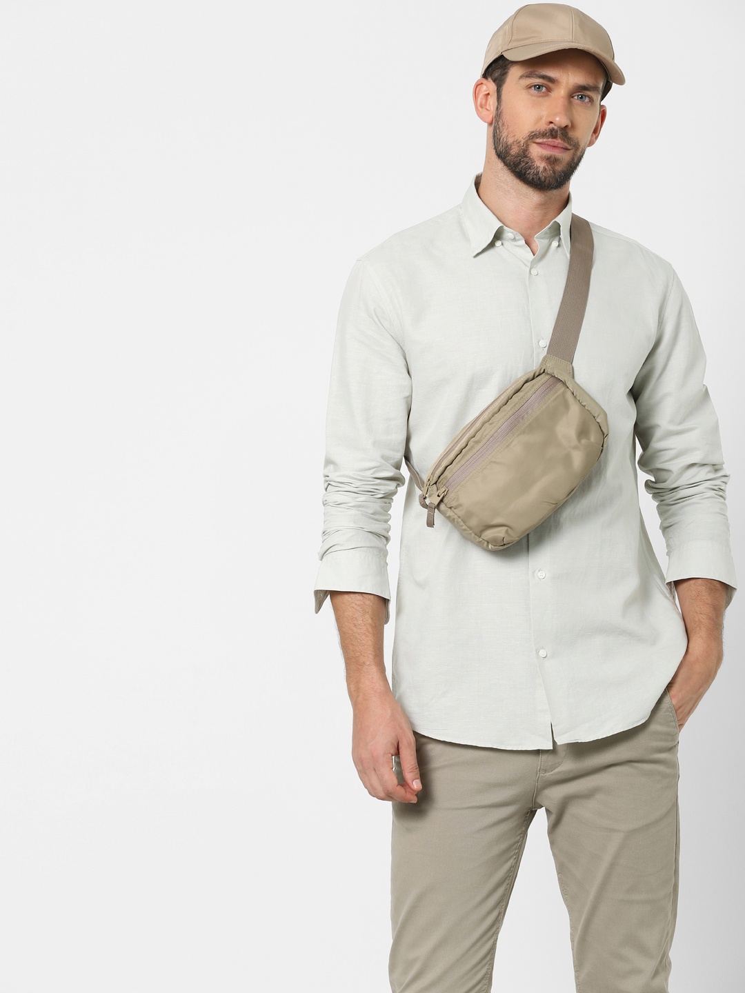 

SELECTED Men Grey Solid Formal Shirt