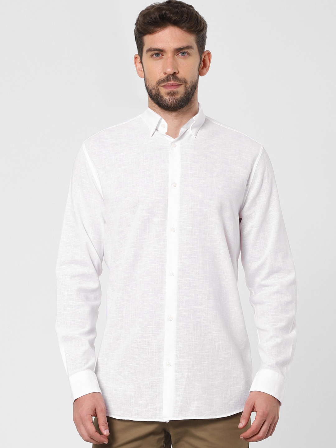 

SELECTED Men White Solid Formal Shirt