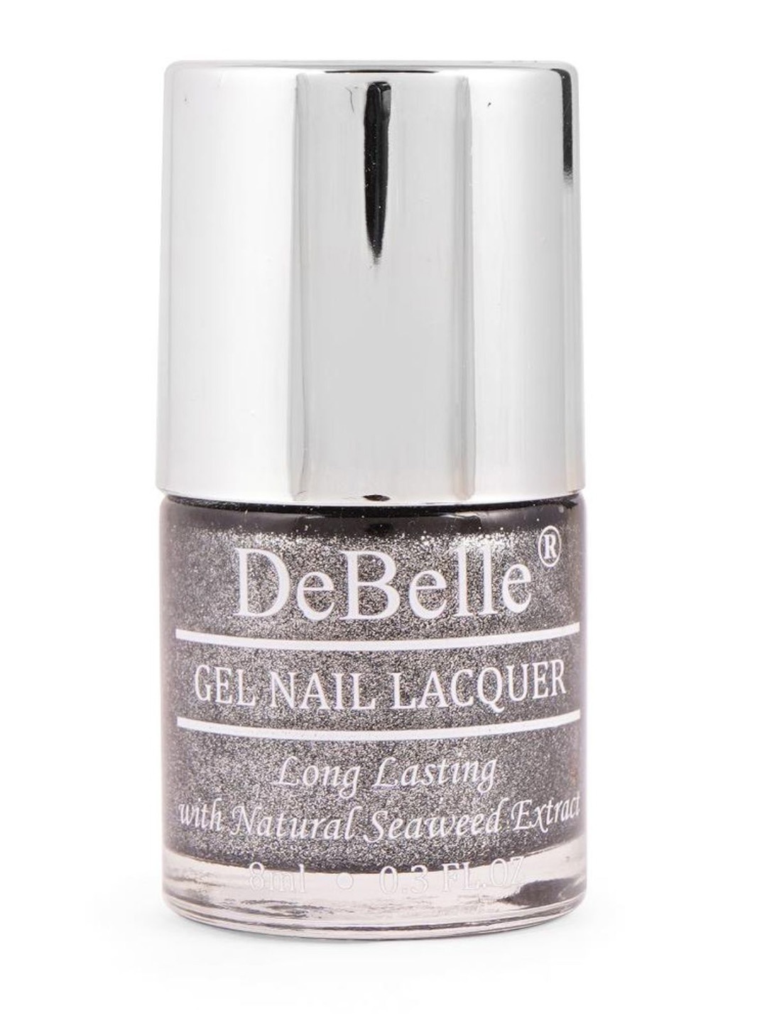 

DeBelle Grey Gel Nail Lacquer - Grey Glitterati 8 ml, Charcoal