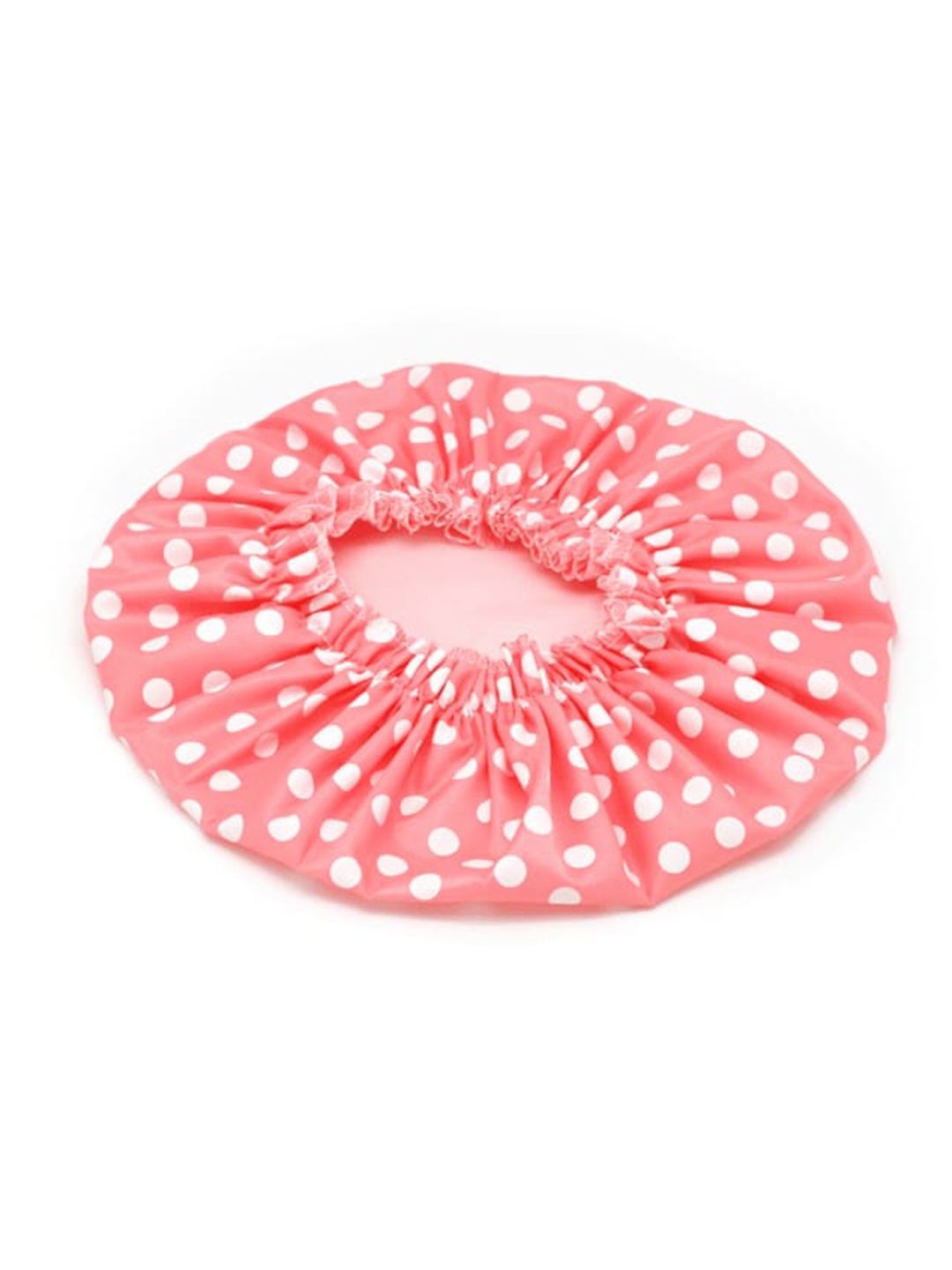 

basicare Pink & White Doted Shower Cap