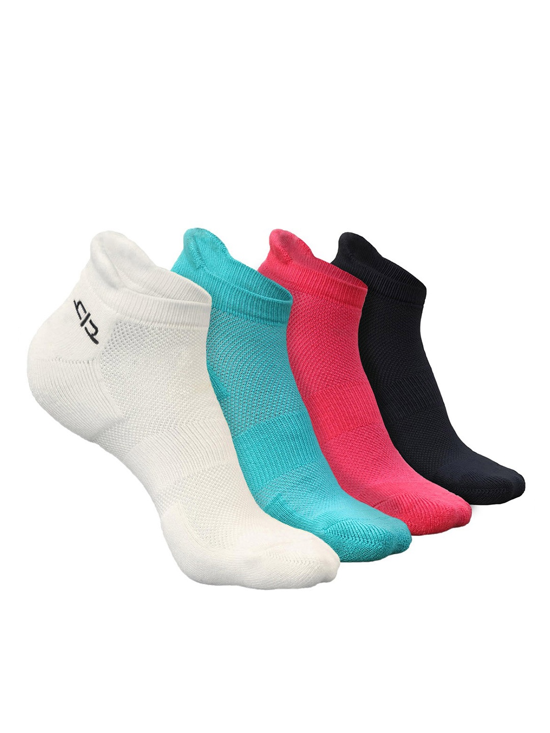 

Heelium Women Pack of 4 Bamboo Super Soft & Odour-Free Breathable Ankle-Length Socks, Black