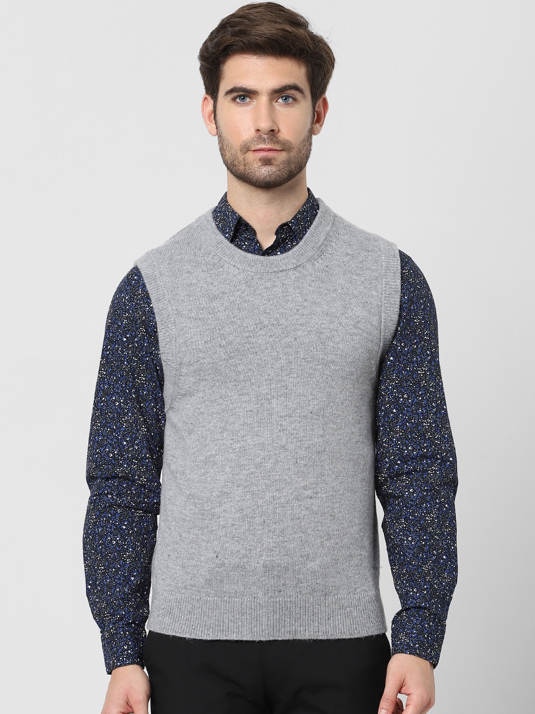 

SELECTED Men Grey Sweater Vest