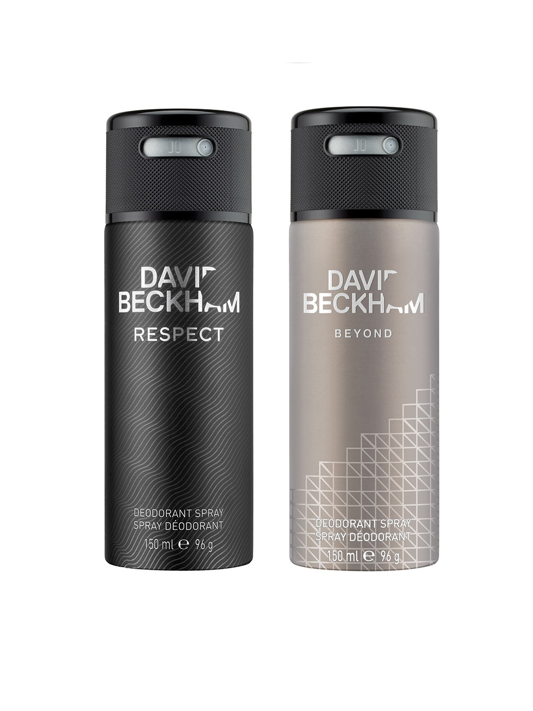 

DAVID BECKHAM Men Set Of Respect & Beyond Legend Deodorants, Grey