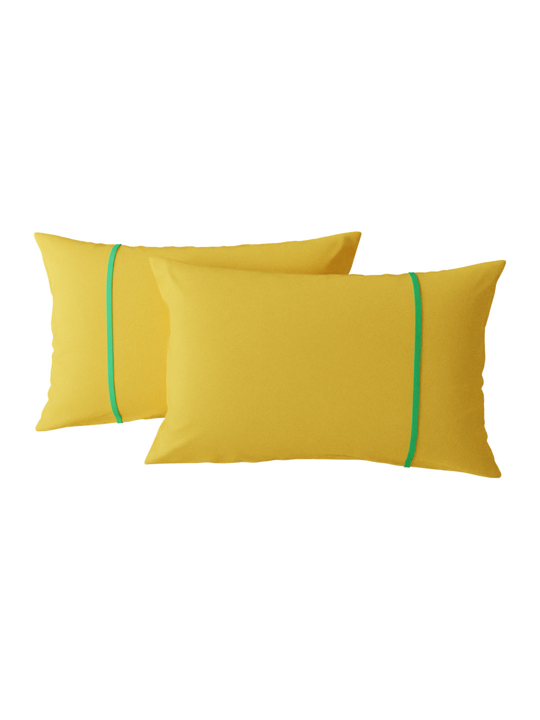 

Stoa Paris Pack of 2 Yellow Solid 144 TC Pure Cotton Pillow Covers