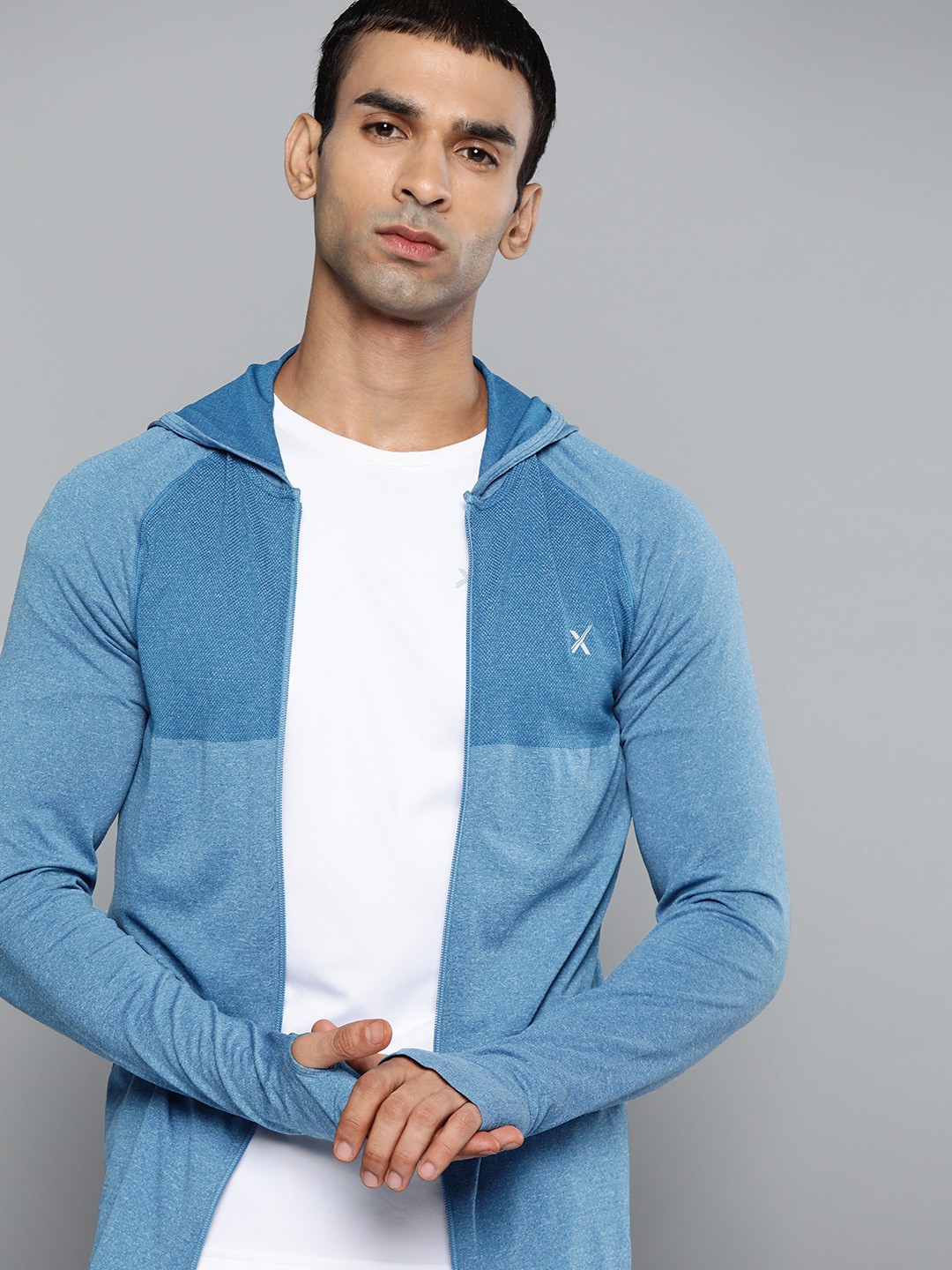 

HRX By Hrithik Roshan Training Men Blue Beast Seamless Solid Jacket