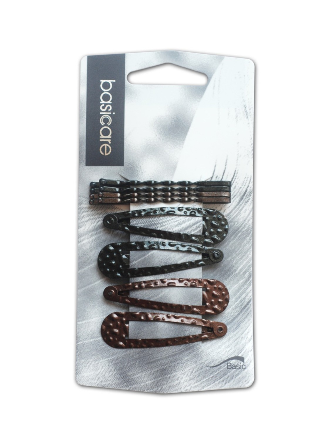 

basicare Women Set of 8 Hair Clips, Brown