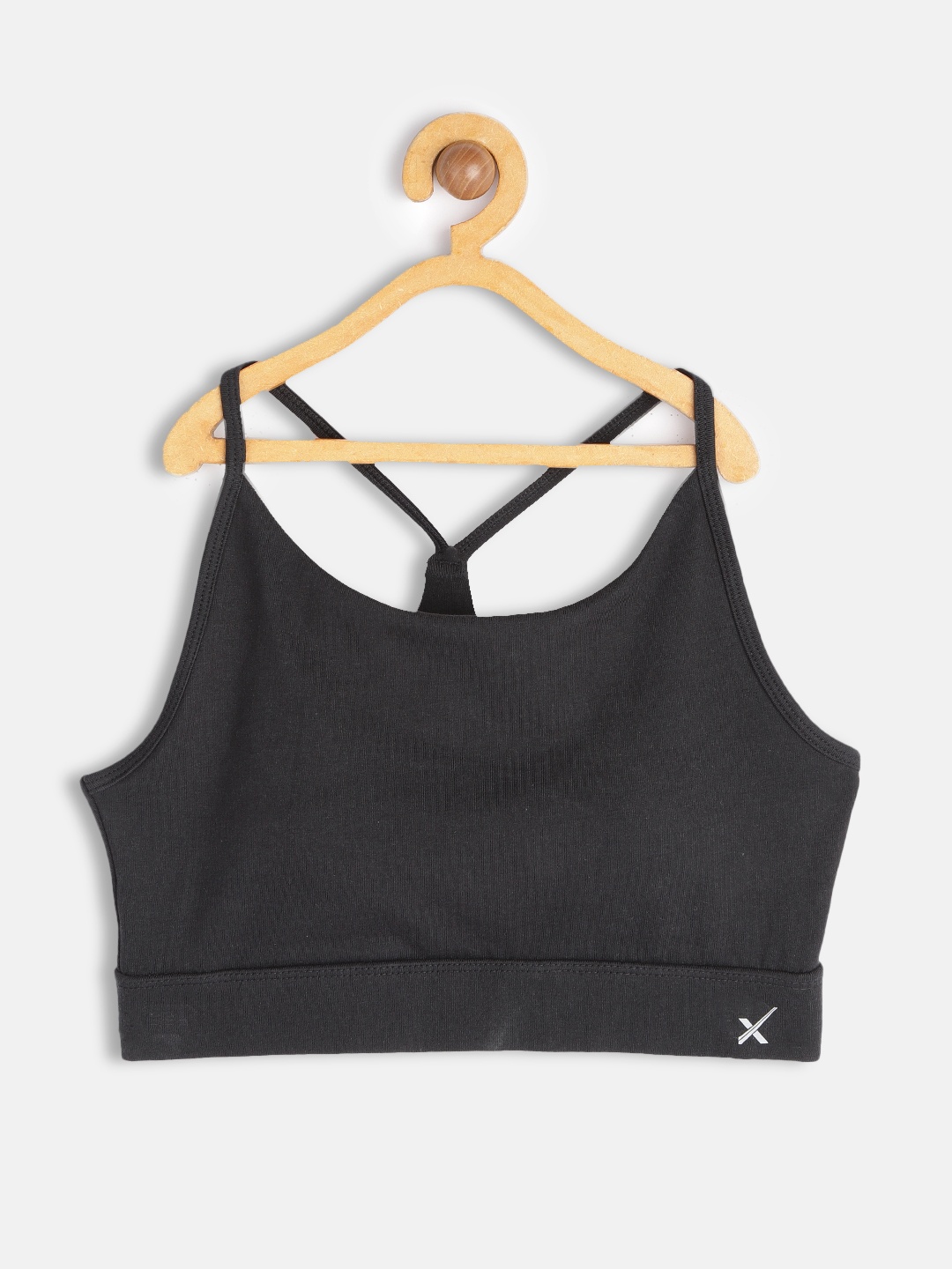 

HRX By Hrithik Roshan U-17 Active Girls Jet Black Lycra Solid Sports Bra