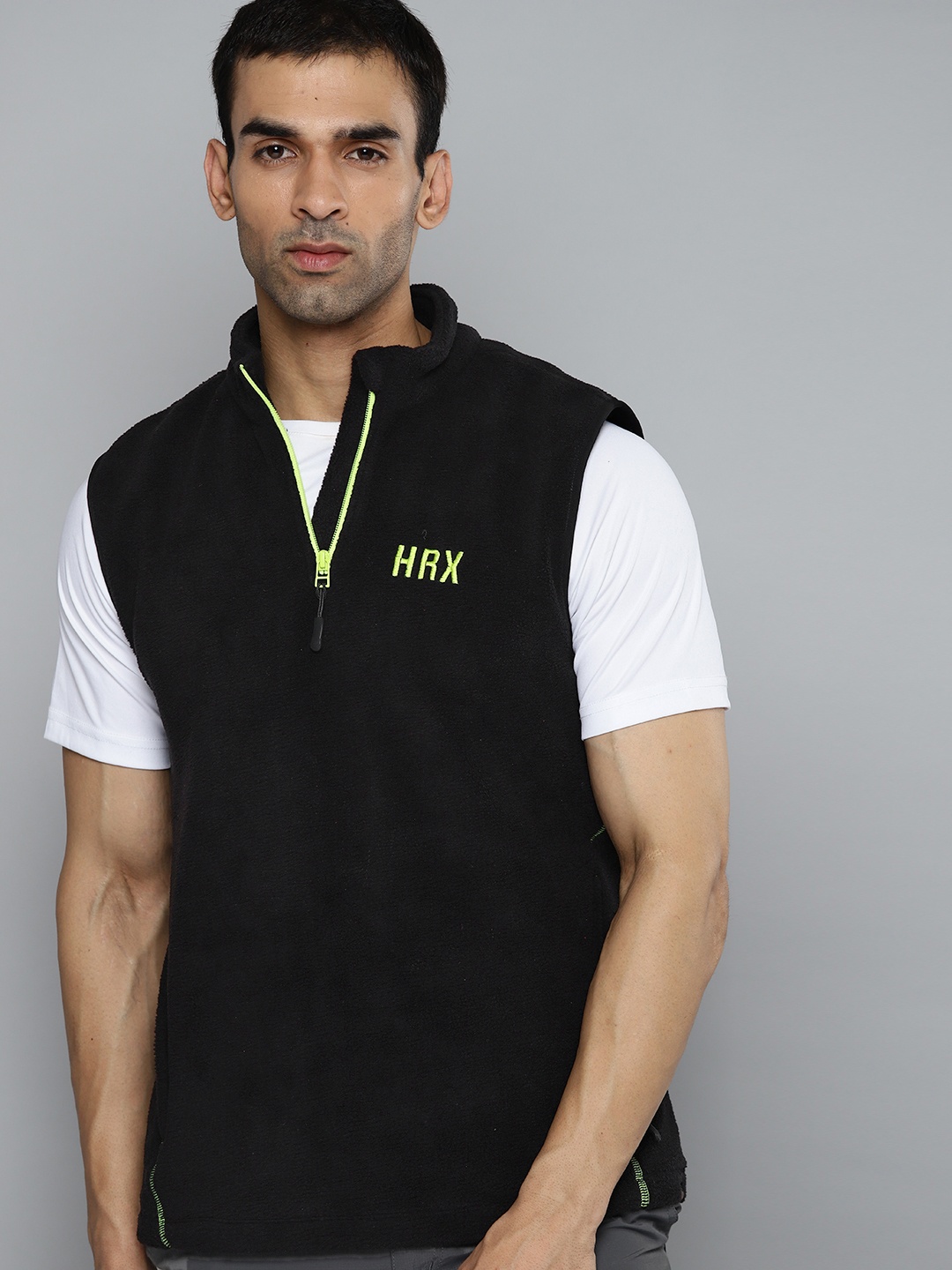 

HRX By Hrithik Roshan Outdoor Men Jet Black Rapid-Dry Graphic Sweatshirts