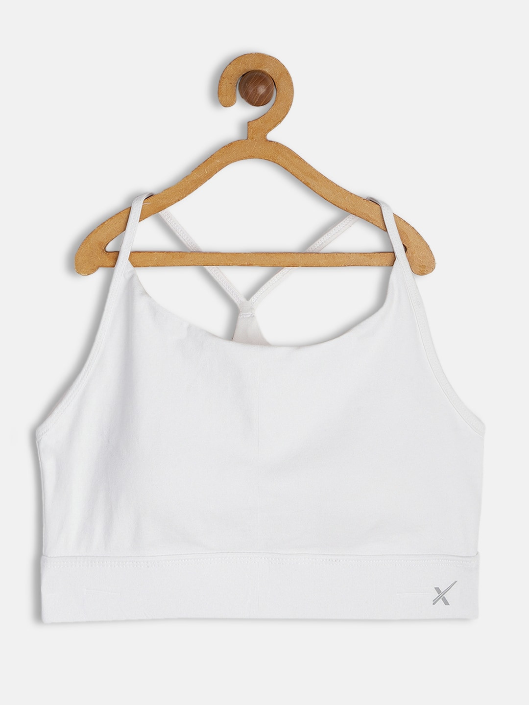 

HRX By Hrithik Roshan U-17 Active Girls Bright White Lycra Solid Sports Bra