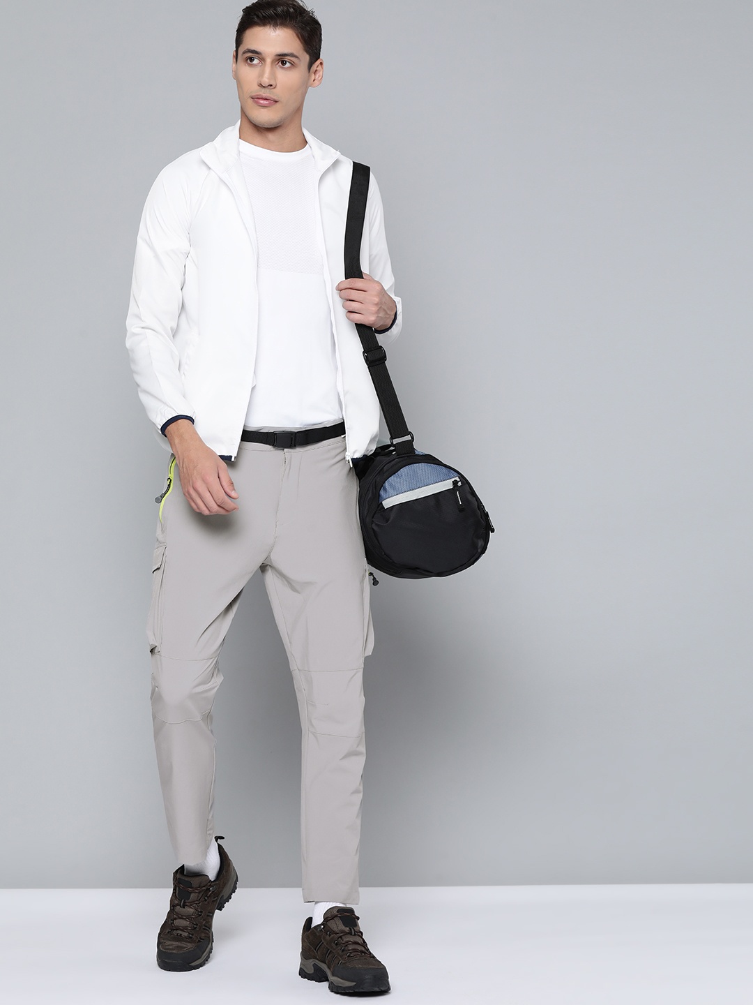 

HRX By Hrithik Roshan Grey Outdoor Men Wet Weather Lycra Solid Trouser