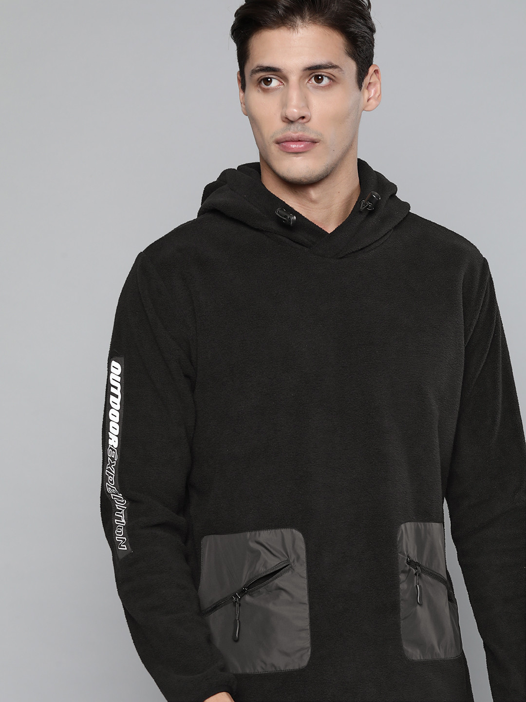 

HRX By Hrithik Roshan Outdoor Men Jet Black Rapid-Dry Solid Sweatshirts