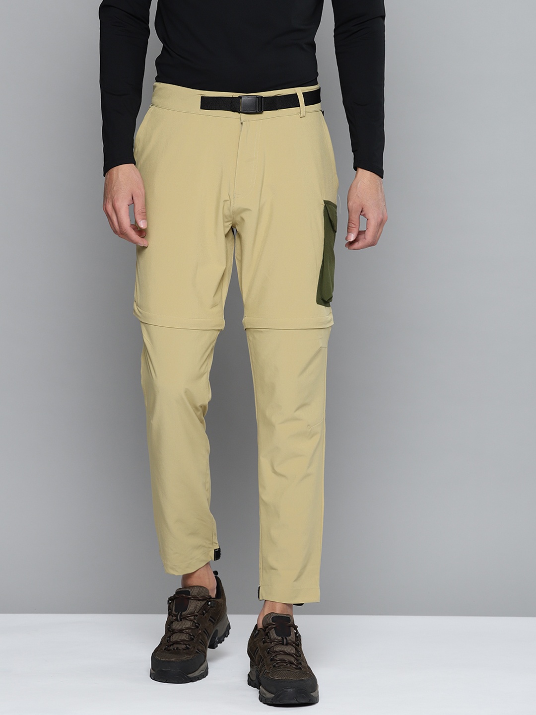 

HRX By Hrithik Roshan Outdoor Men Sponge Detatchable Trousers, Khaki