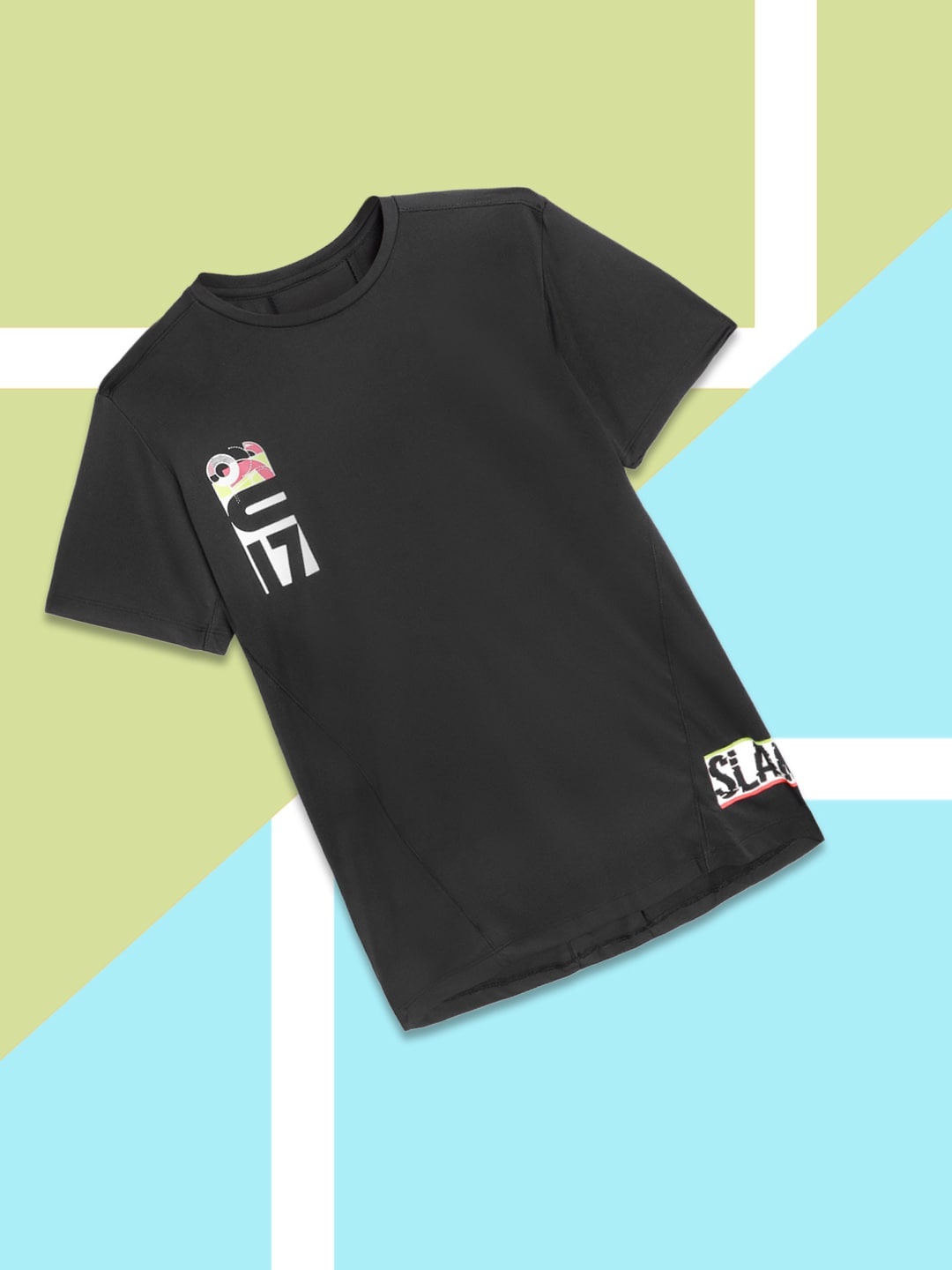 

HRX By Hrithik Roshan U-17 Active Boys Jet Black Rapid-Dry Solid Tshirts